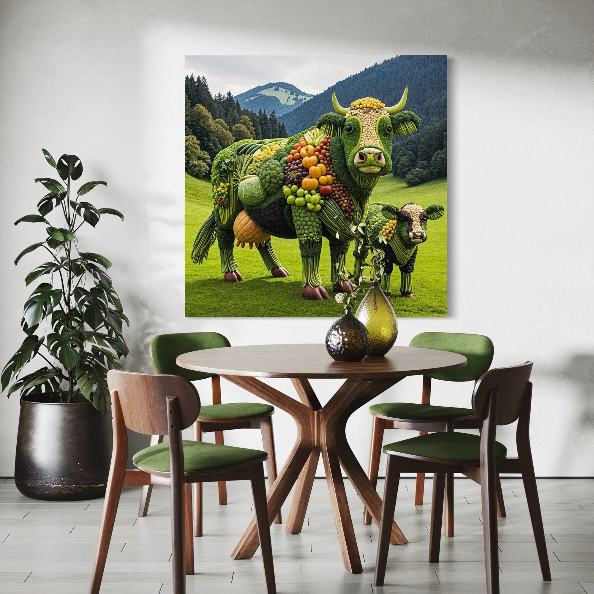 playful kitchen wall art for foodies