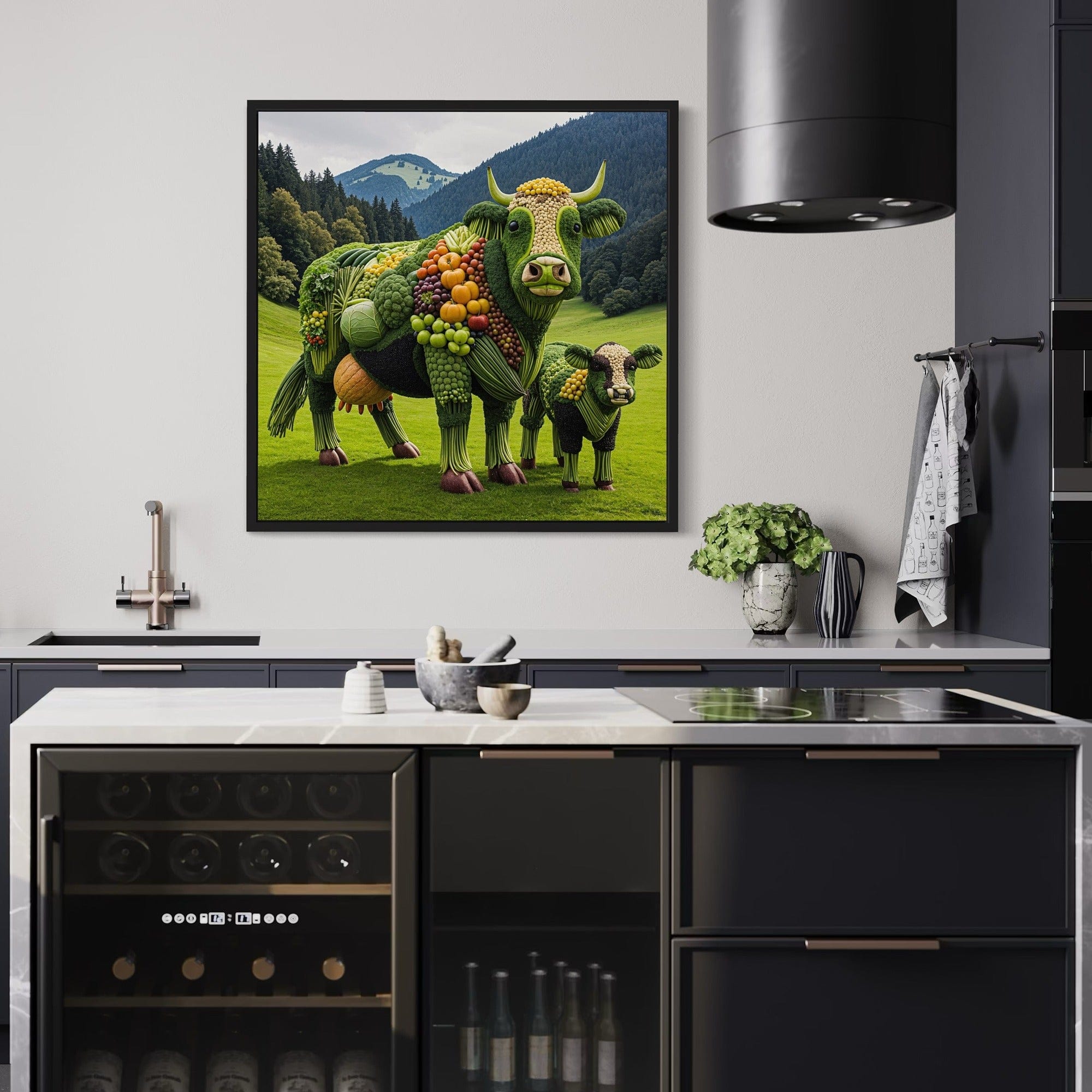 farm inspired vegetable artwork