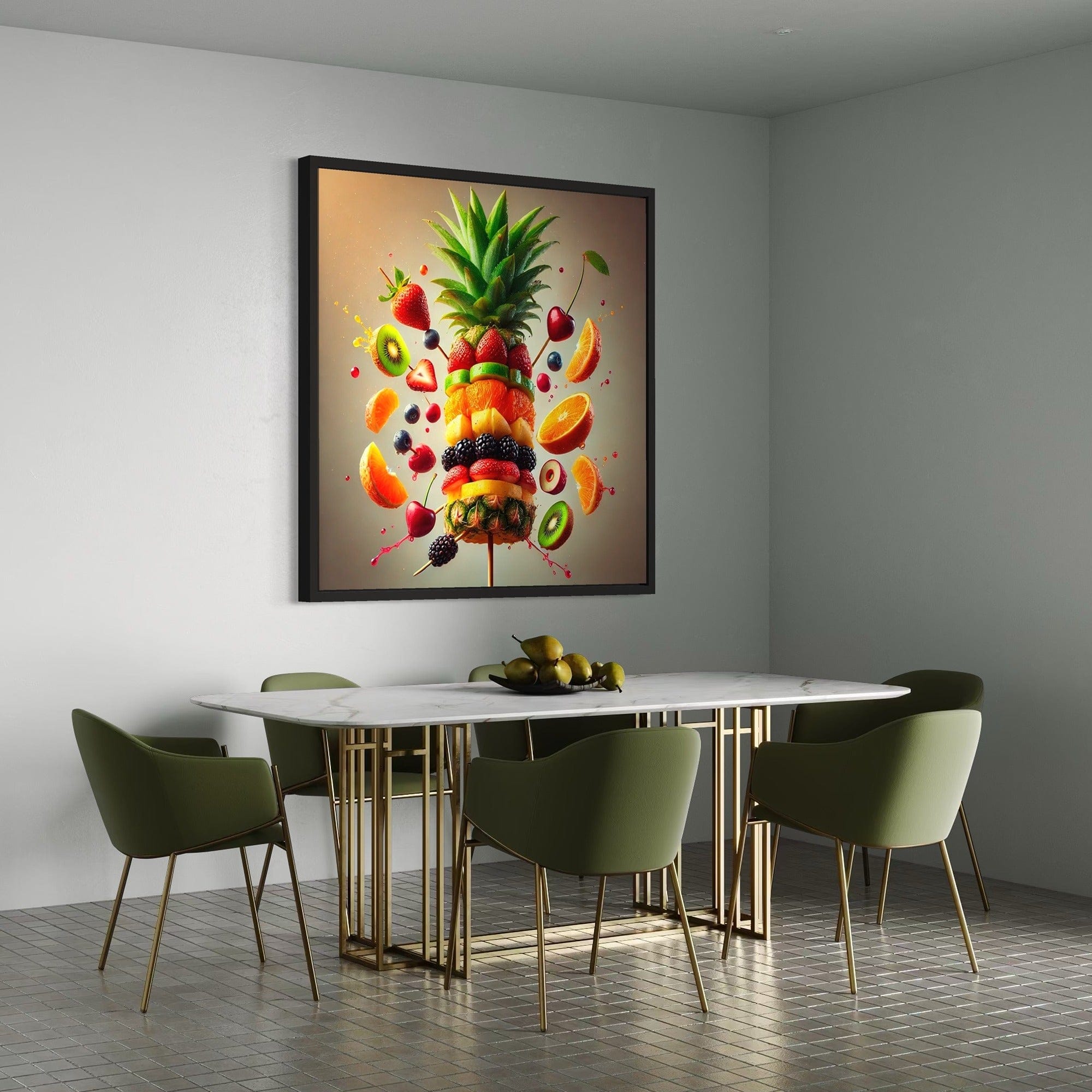 modern food artwork
