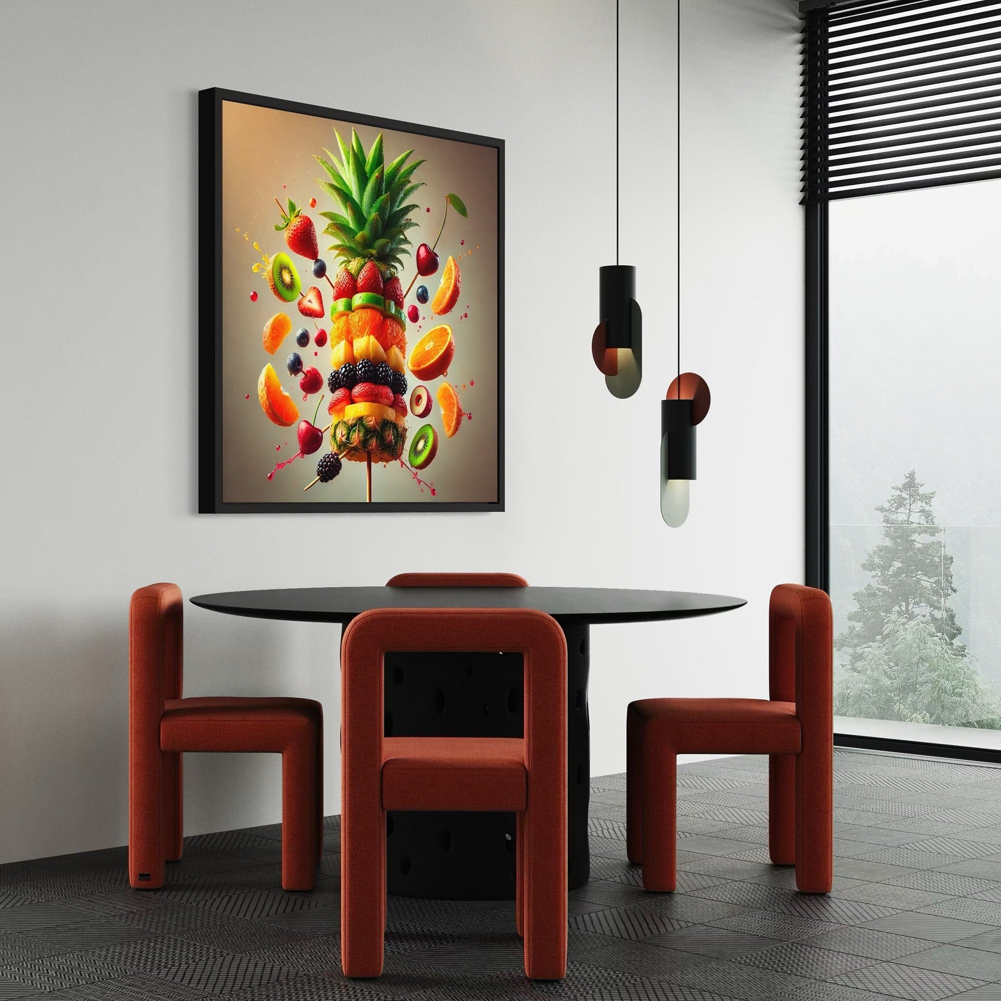 splash fruit illustration