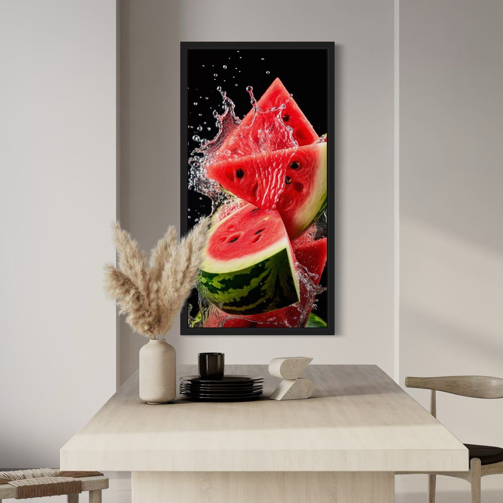 Refreshing fruit artwork for cafe interior