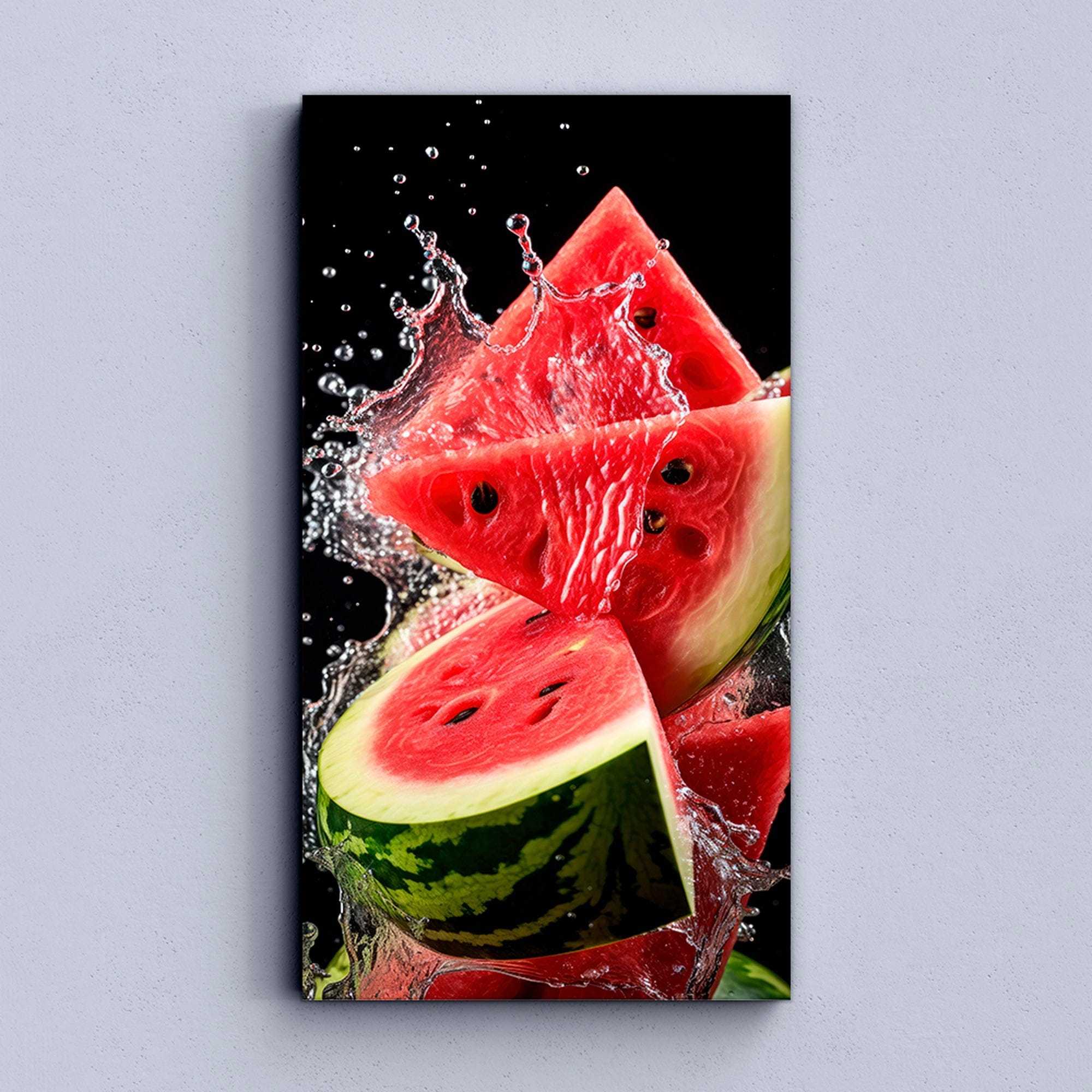 Watermelon close-up with seeds kitchen decor