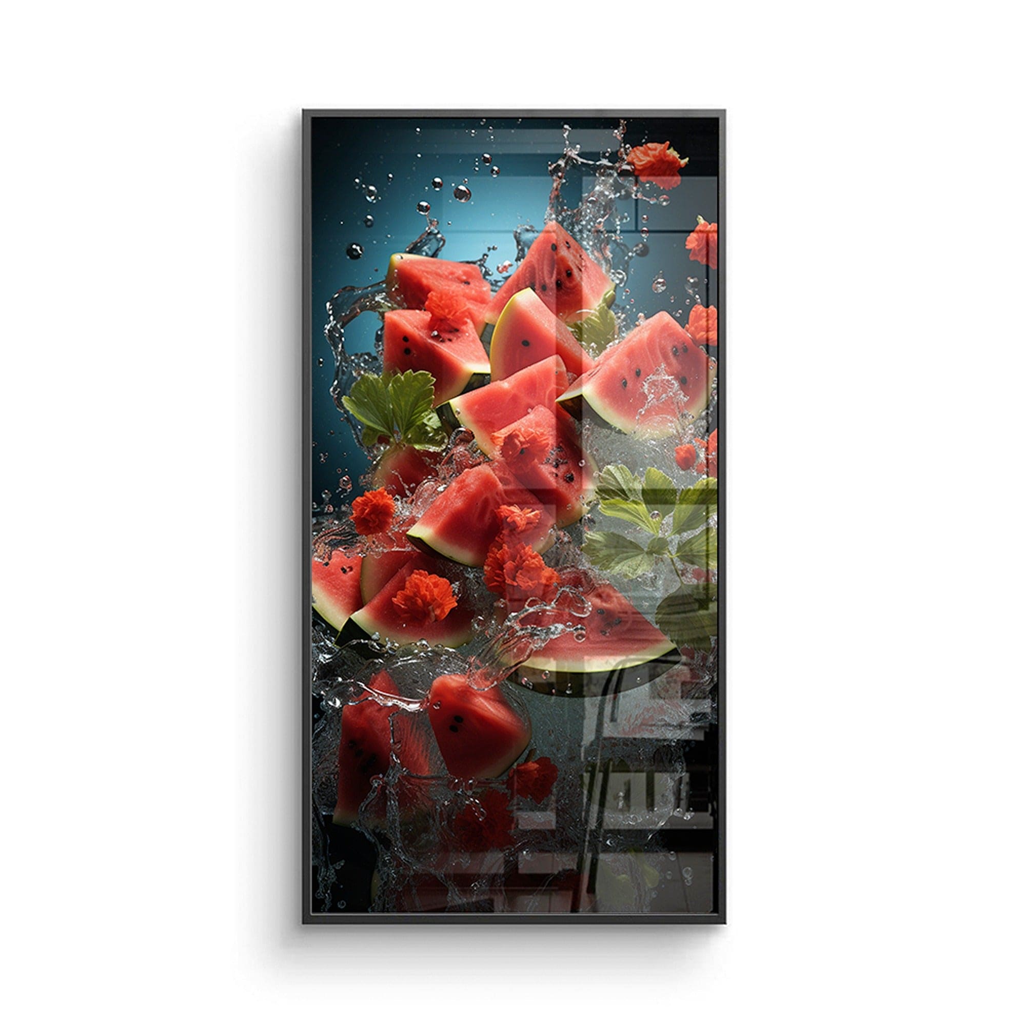 Fresh watermelon slices poster for dining room