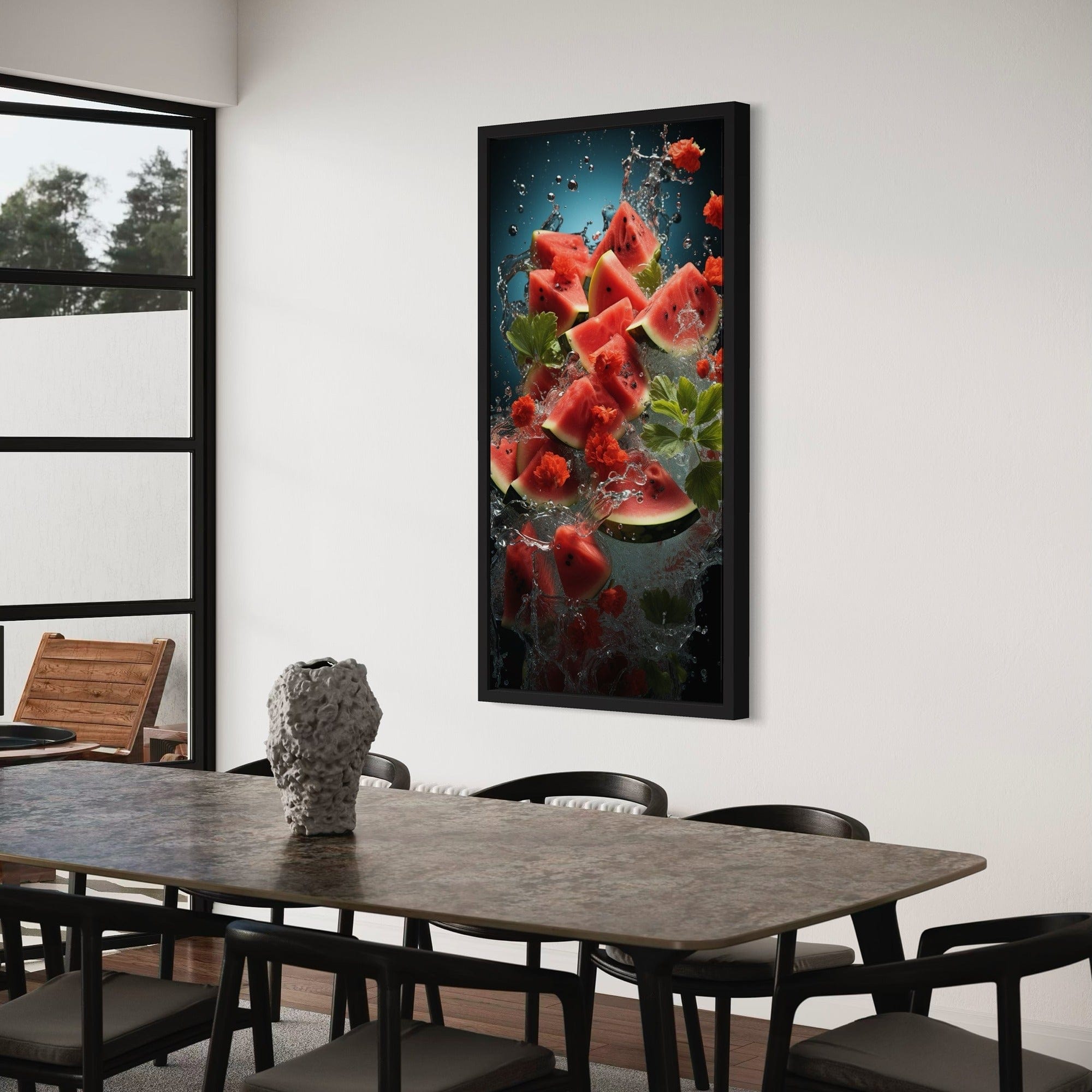 Summer fruit wall art for breakfast nook