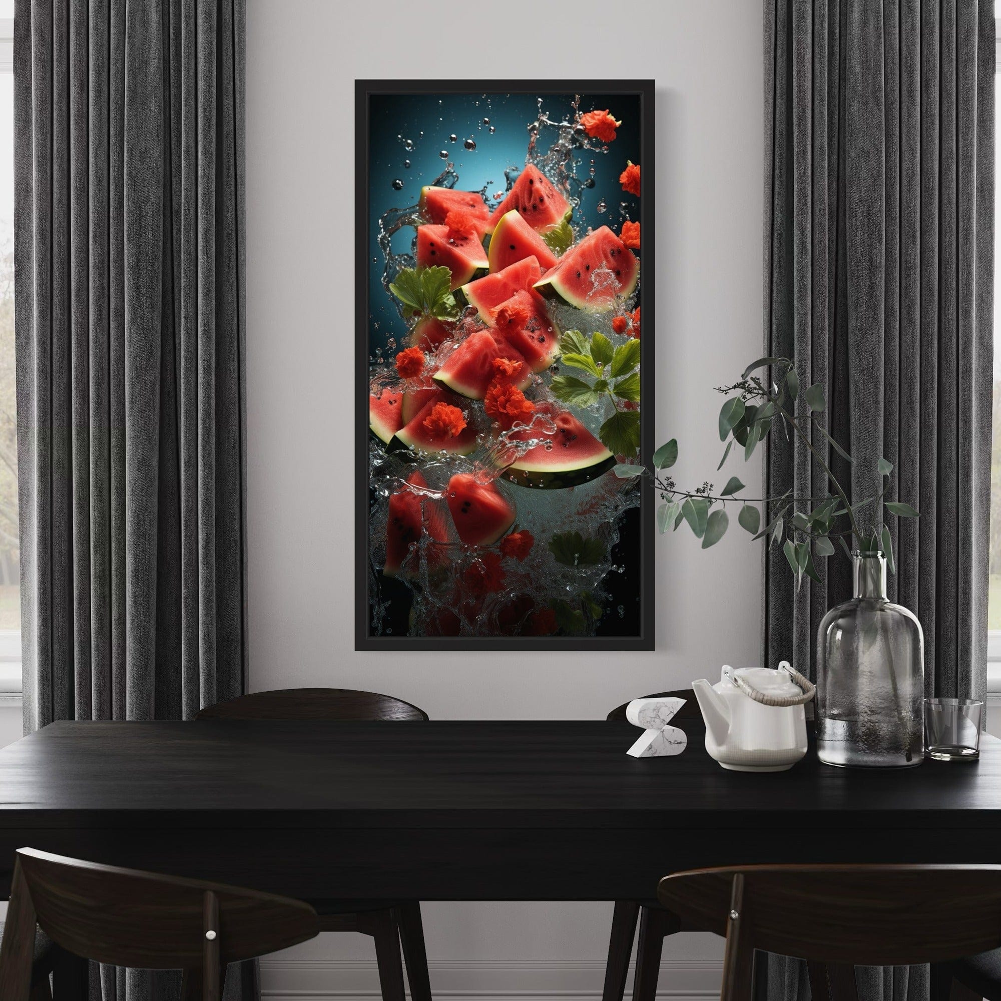 Contemporary fruit poster for cafe interior