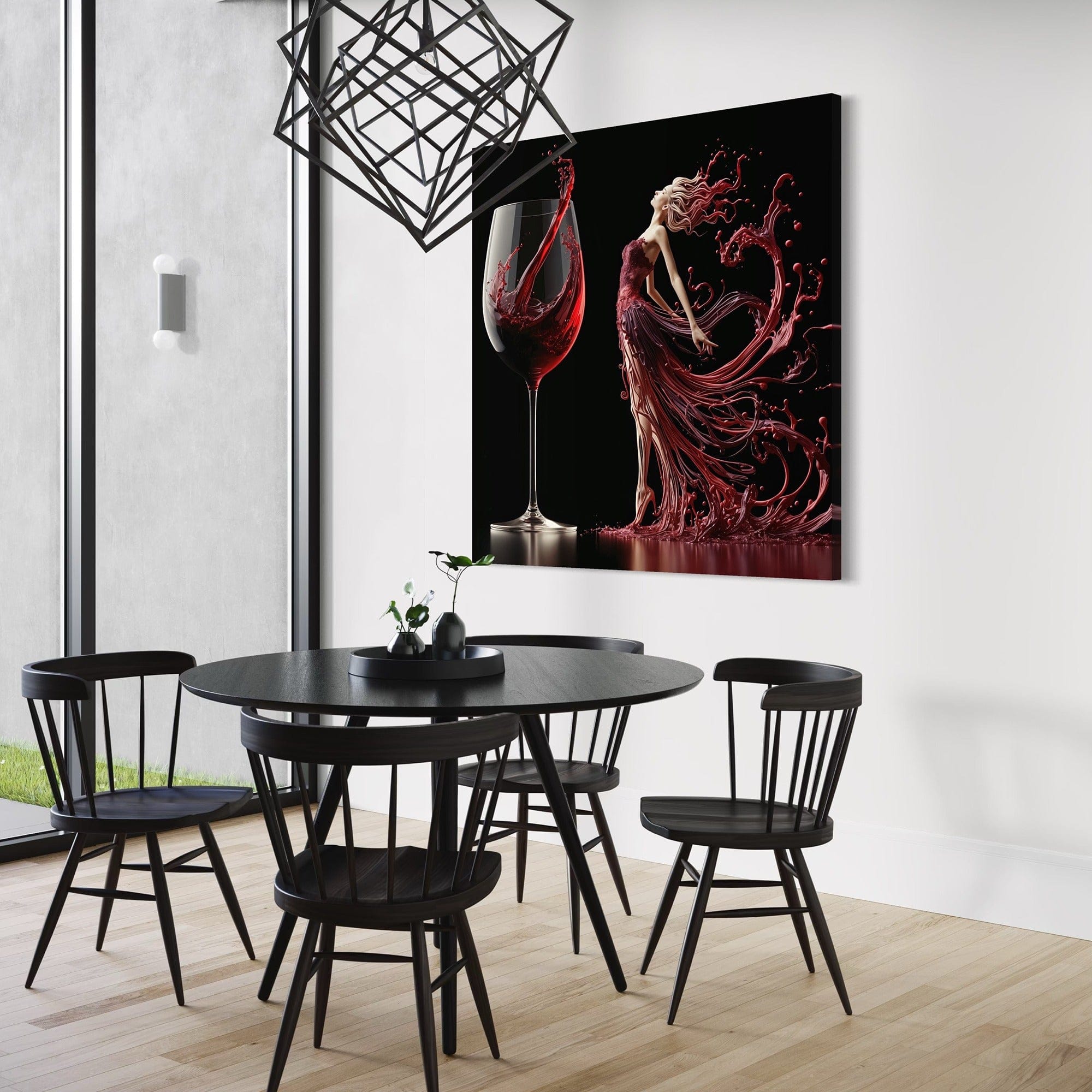 Premium canvas texture and gallery wrap edge finish close up