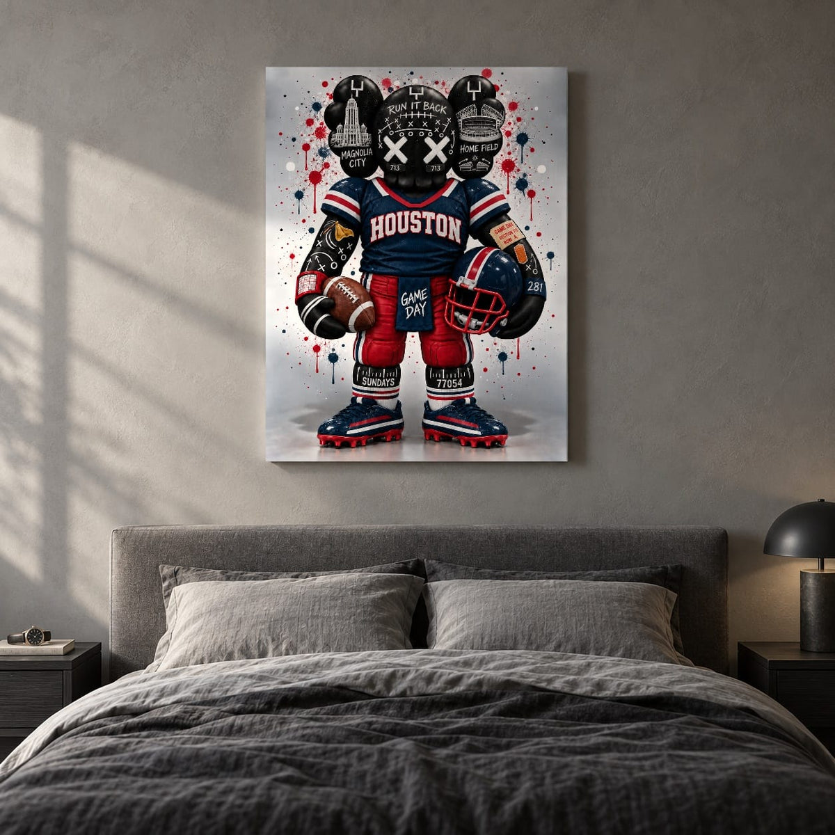 Verstecktes Geld – 100-Dollar-Leinwand <tc>Wandbild</tc>