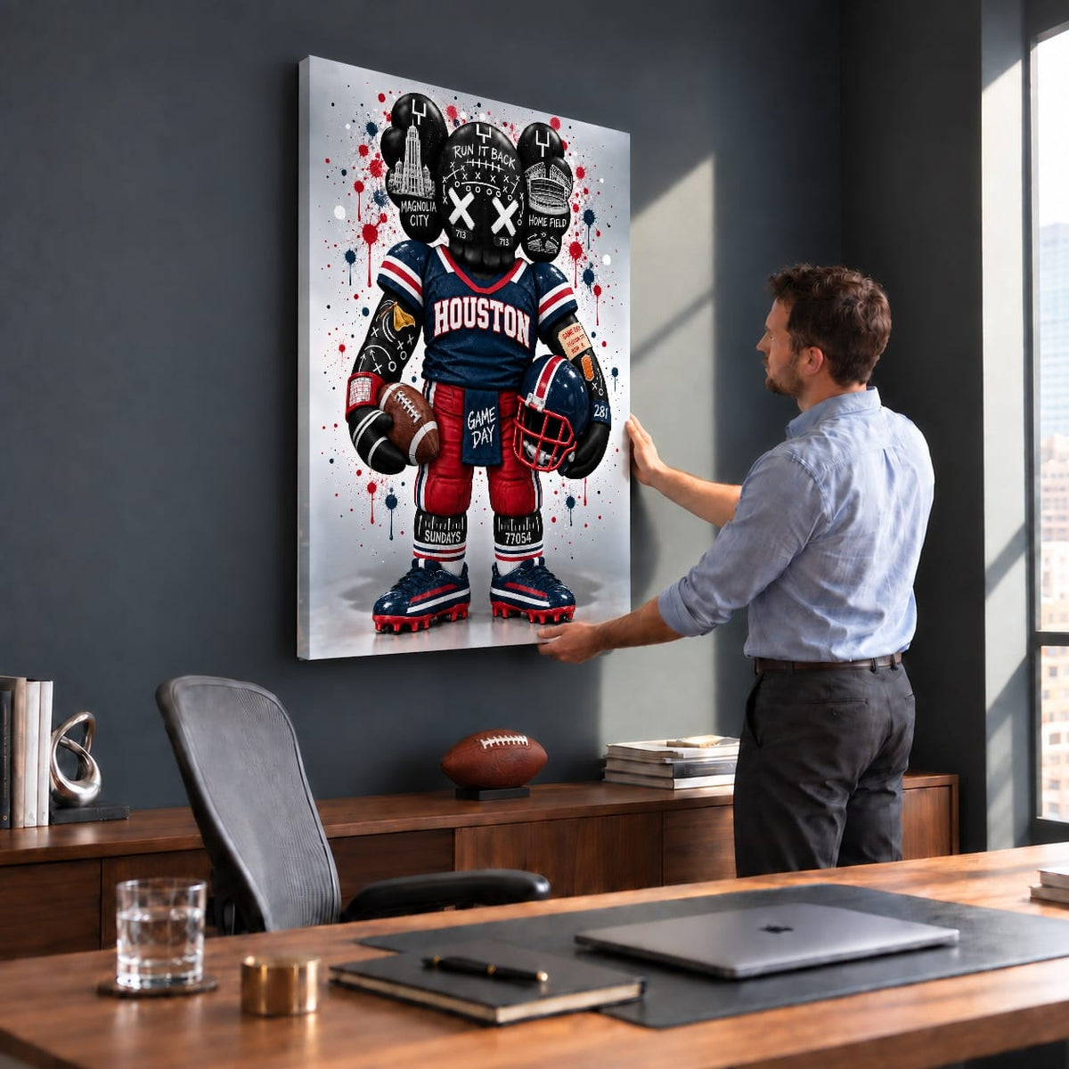 Verstecktes Geld – 100-Dollar-Leinwand <tc>Wandbild</tc>