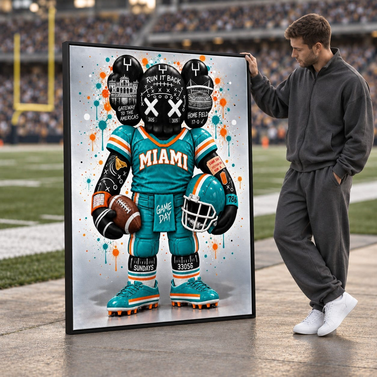 Green Roll – $100 Dollar Geldschein Leinwand Wandkunst