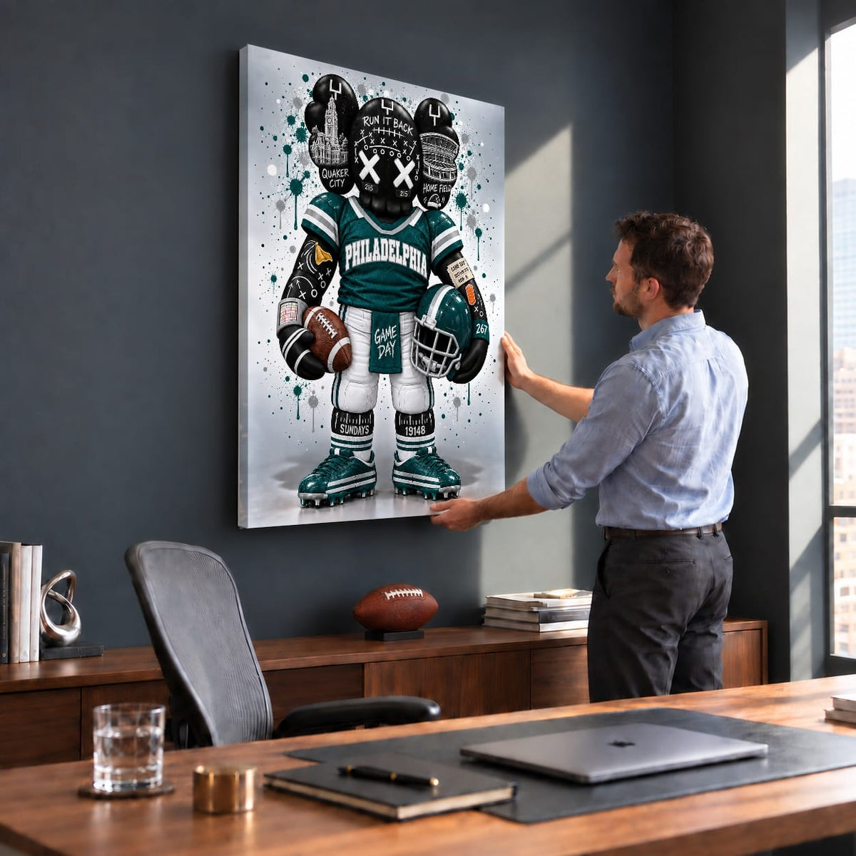 Green Roll – $100 Dollar Geldschein Leinwand Wandkunst