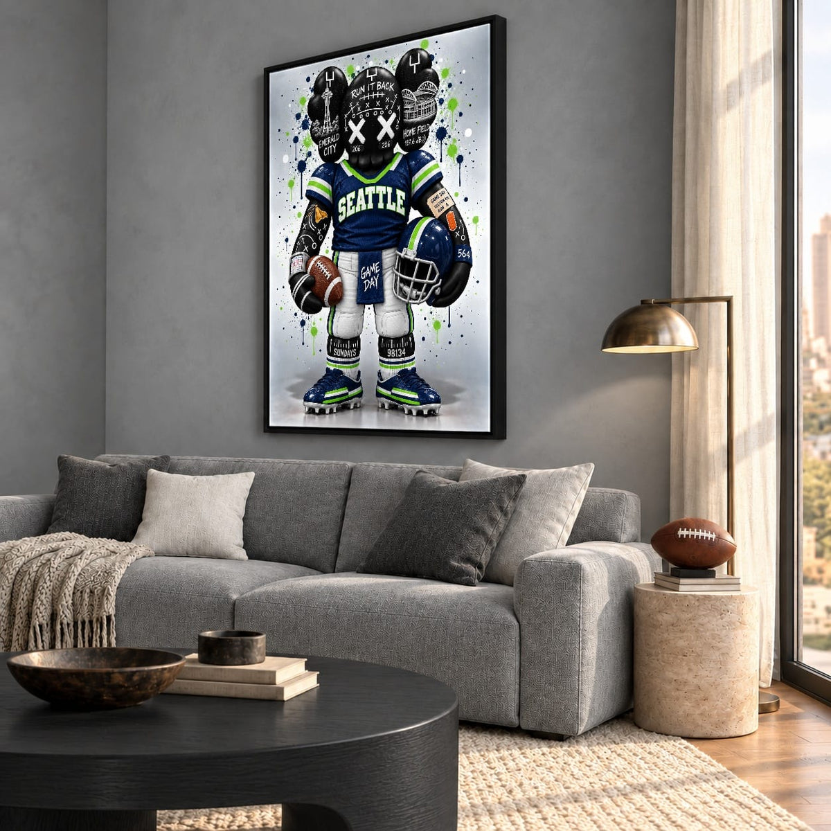 Green Roll – $100 Dollar Geldschein Leinwand Wandkunst