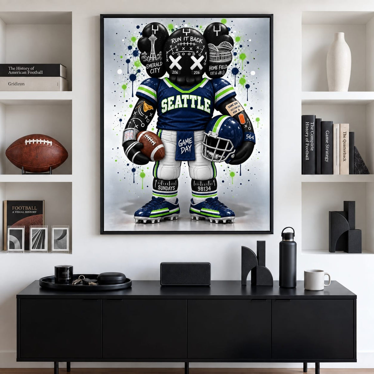 Green Roll – $100 Dollar Geldschein Leinwand Wandkunst