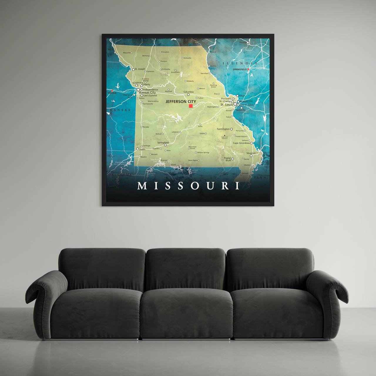 Tennessee Maps Canvas