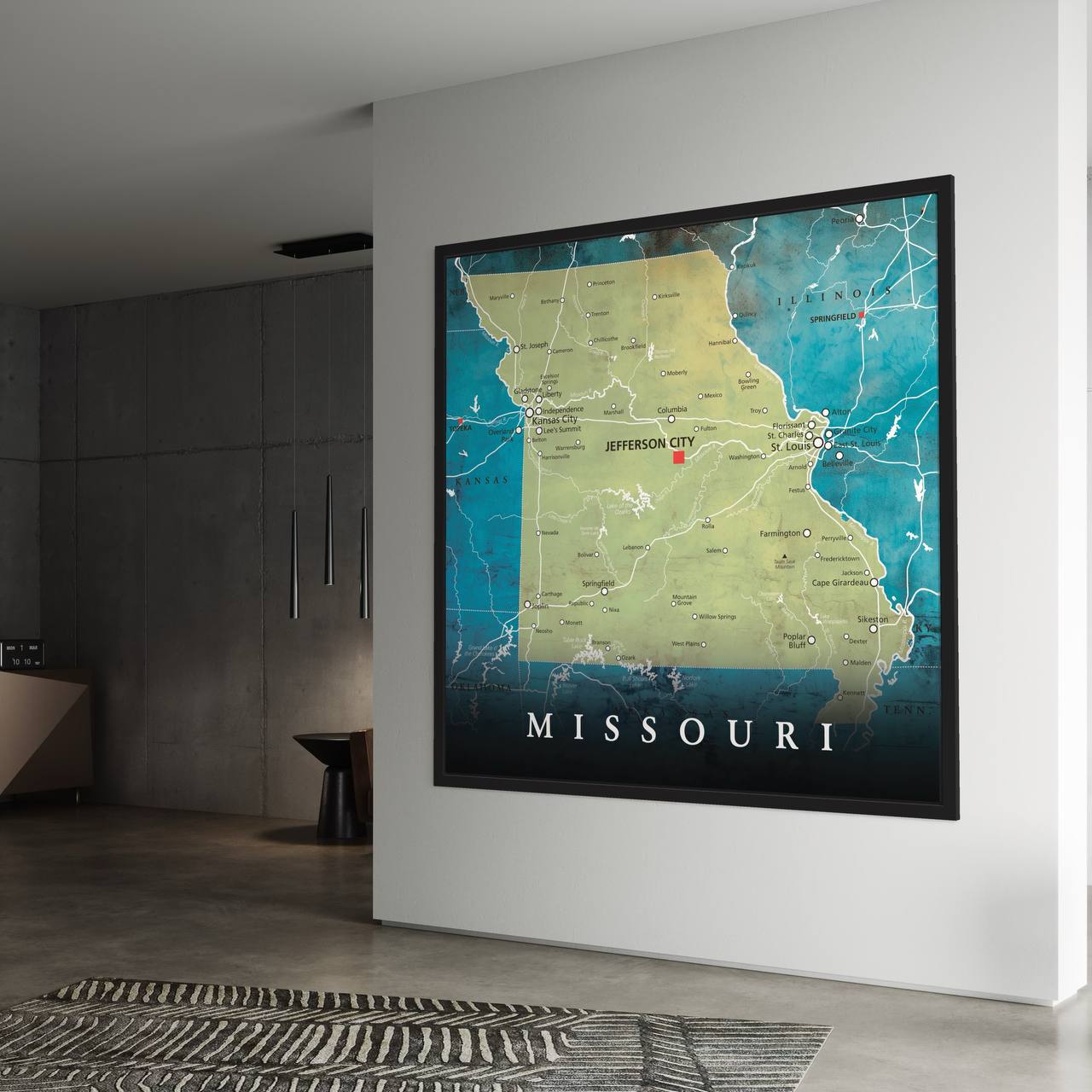 Tennessee Maps Canvas