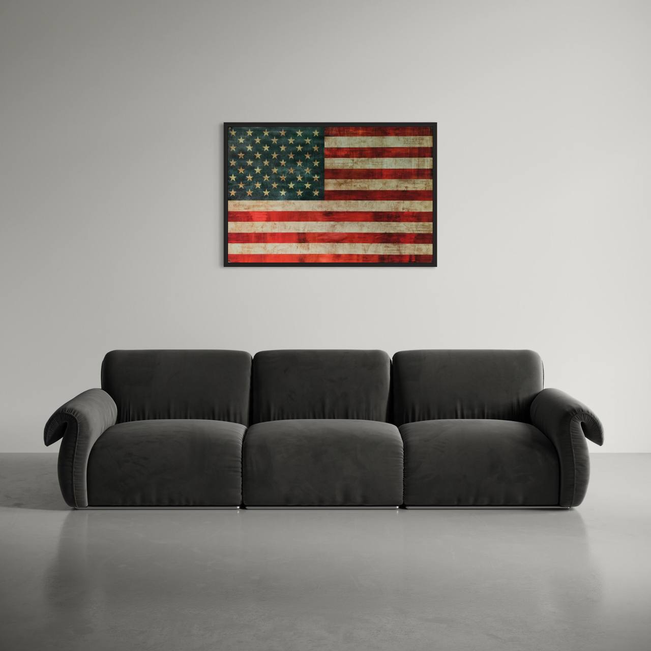 US flag canvas