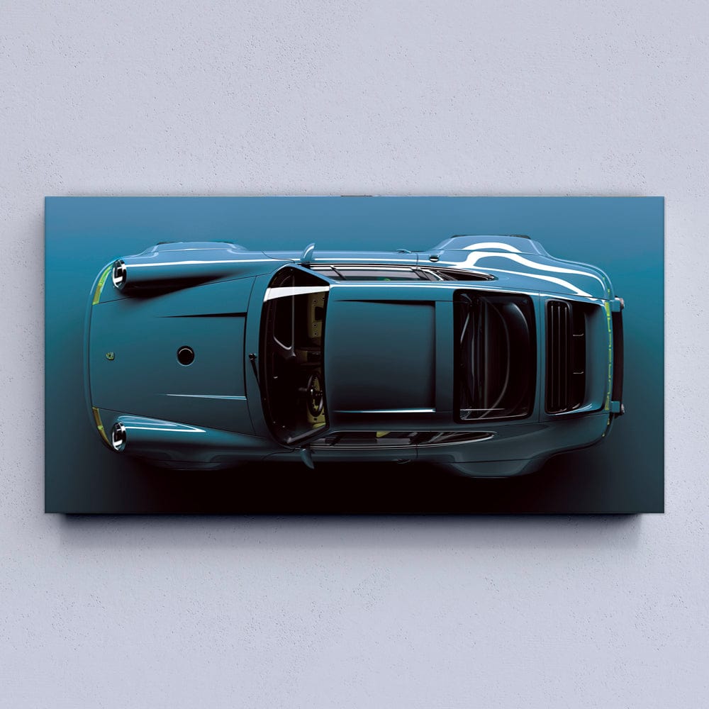 Blue Porsche 911 Canvas