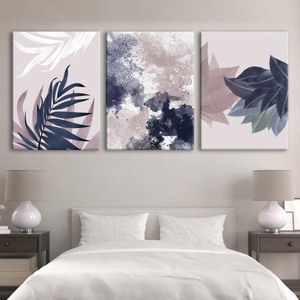 Blue leaves Canvas