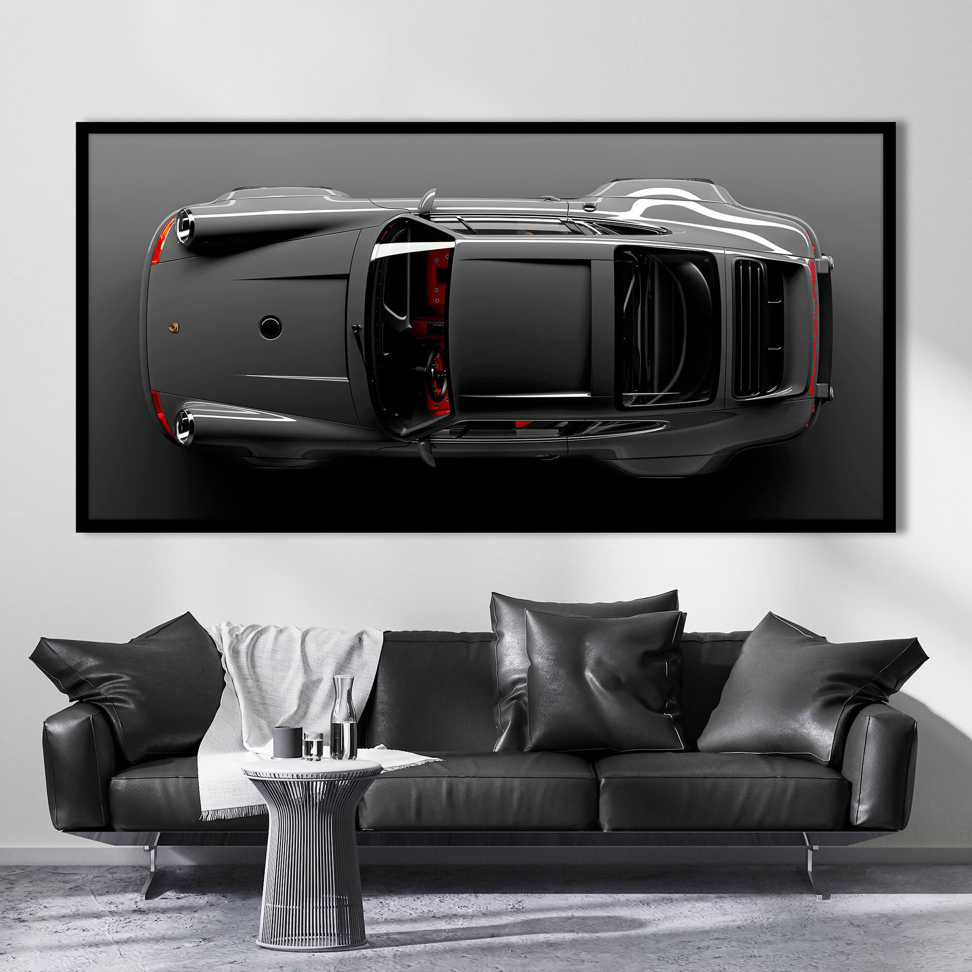 Minimalist car wall art for office decor