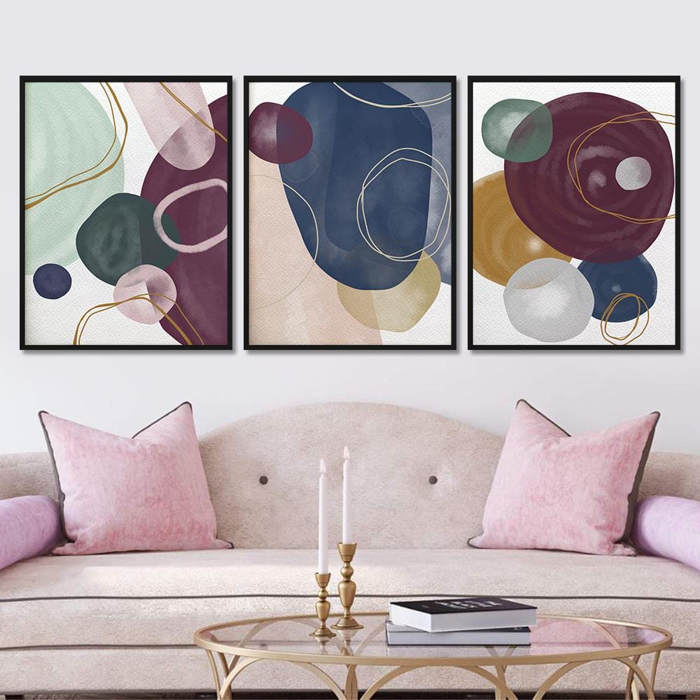 Minimalism Watercolor Spots Canvas