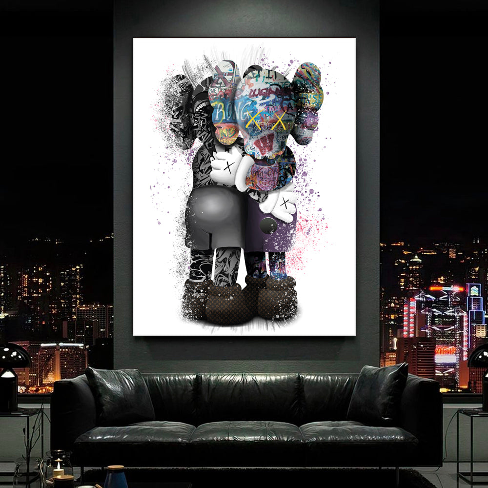 KAWS Posters | KAWS Canvas Wall Art Print