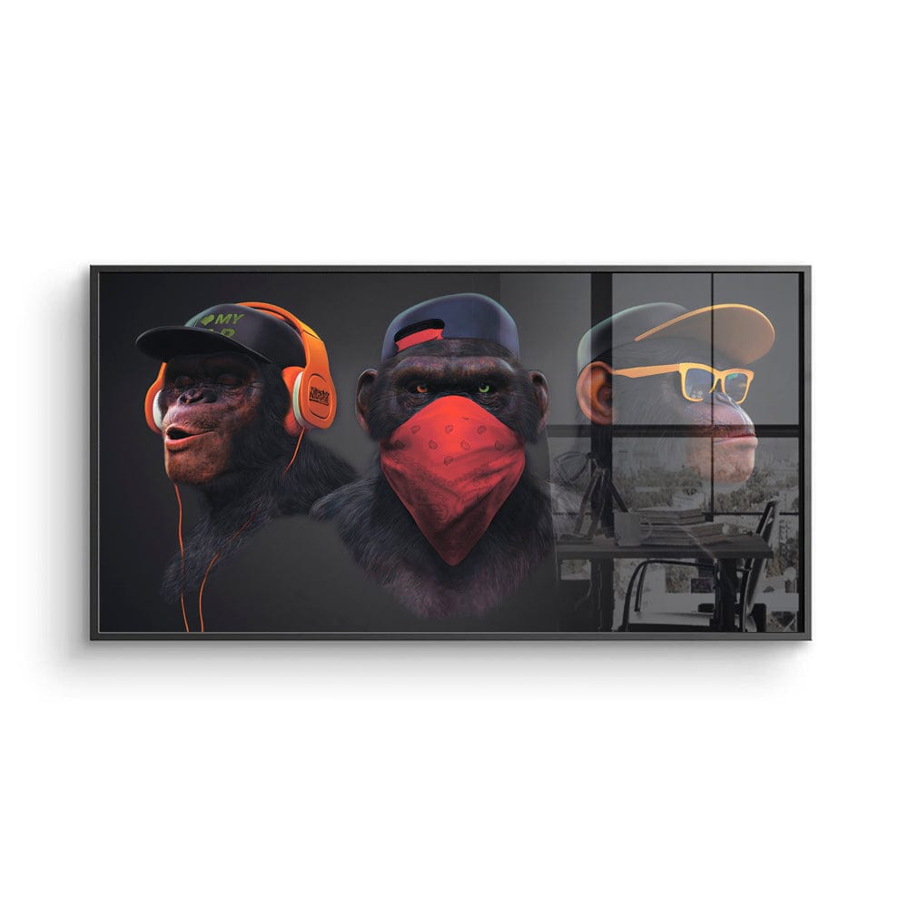 3 Wise Swag Monkey Canvas