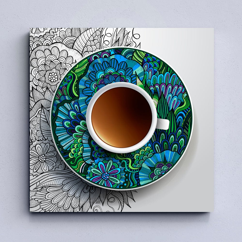 Cups of Coffee Canvas