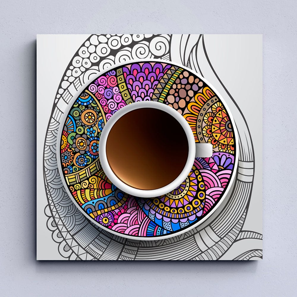 Cups of Coffee Canvas