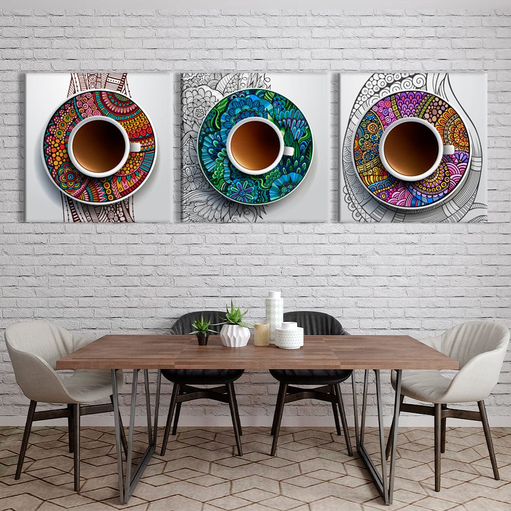 Cups of Coffee Canvas