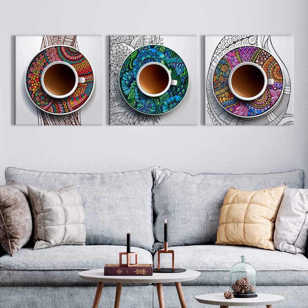 Cups of Coffee Canvas