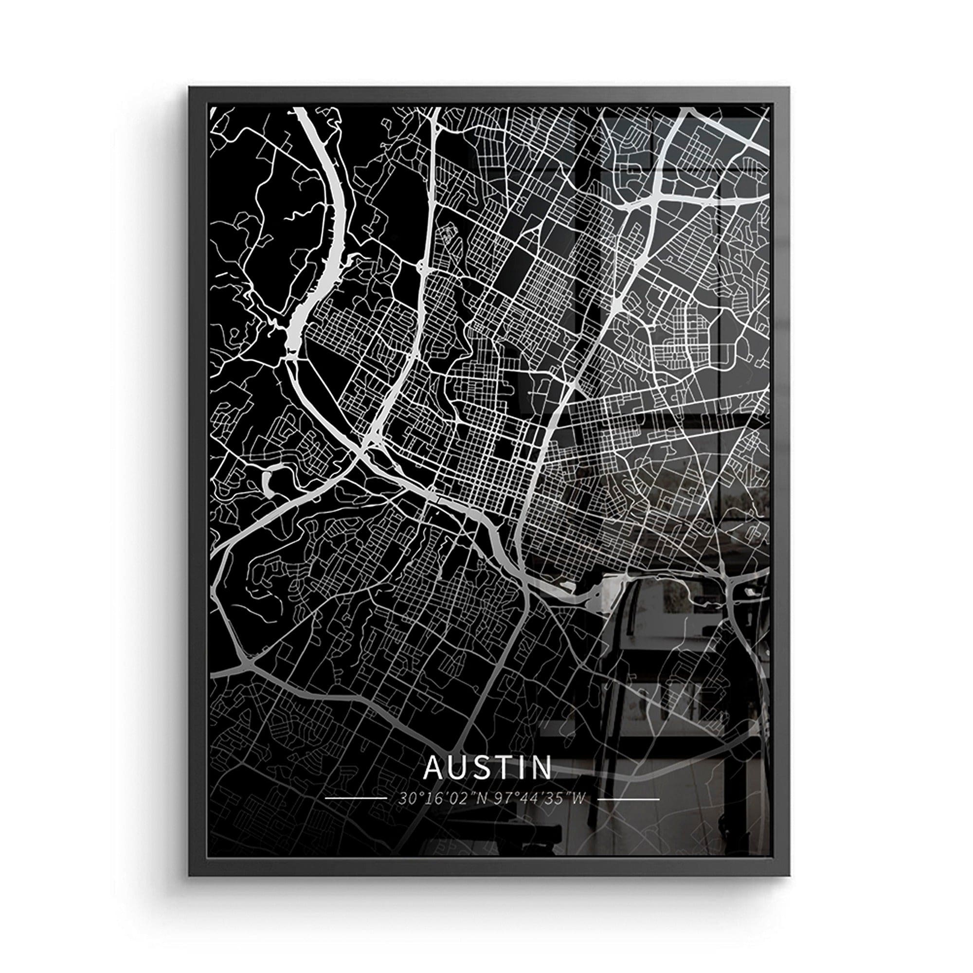 Austin City Map Canvas