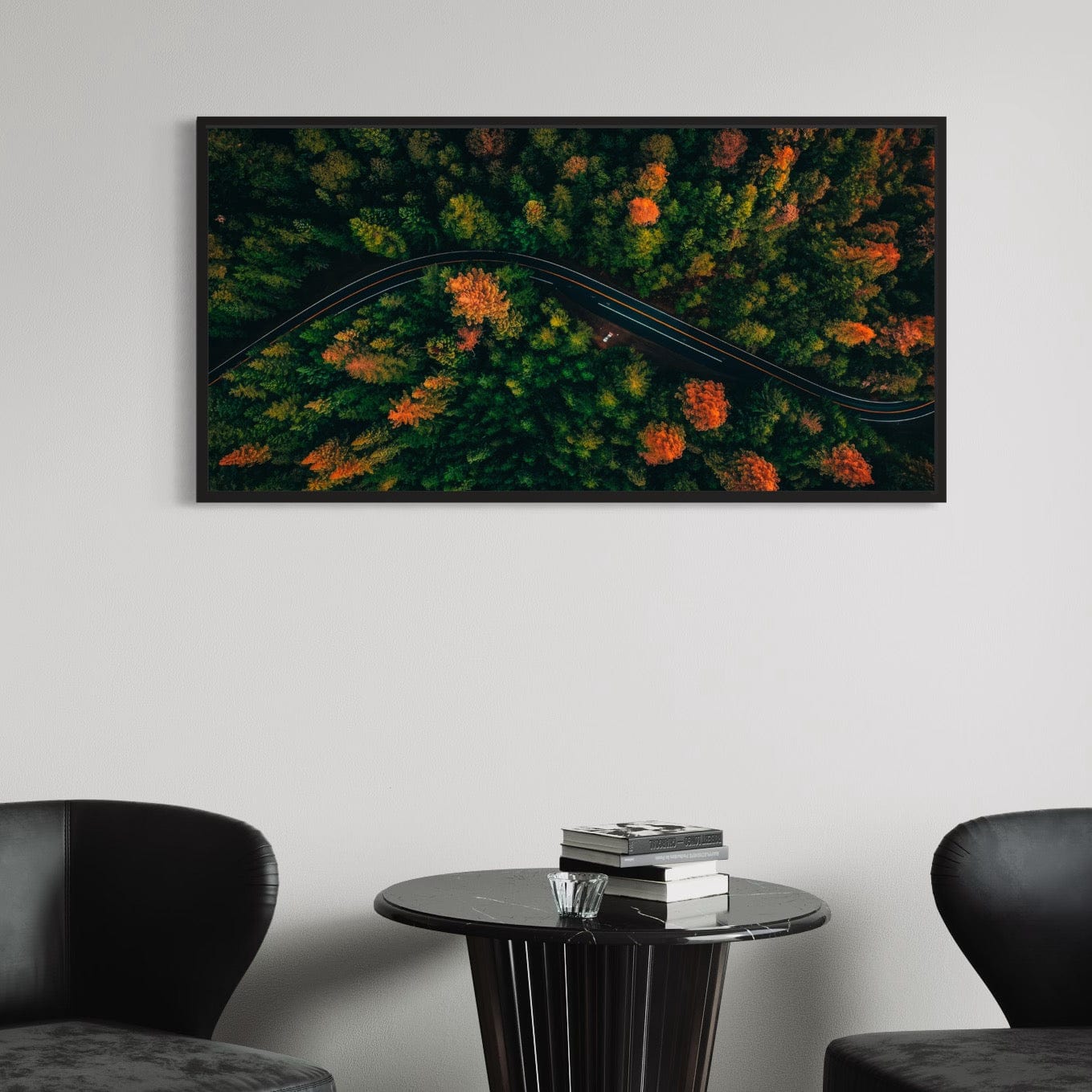 Autumn Canopy Road Canvas Print