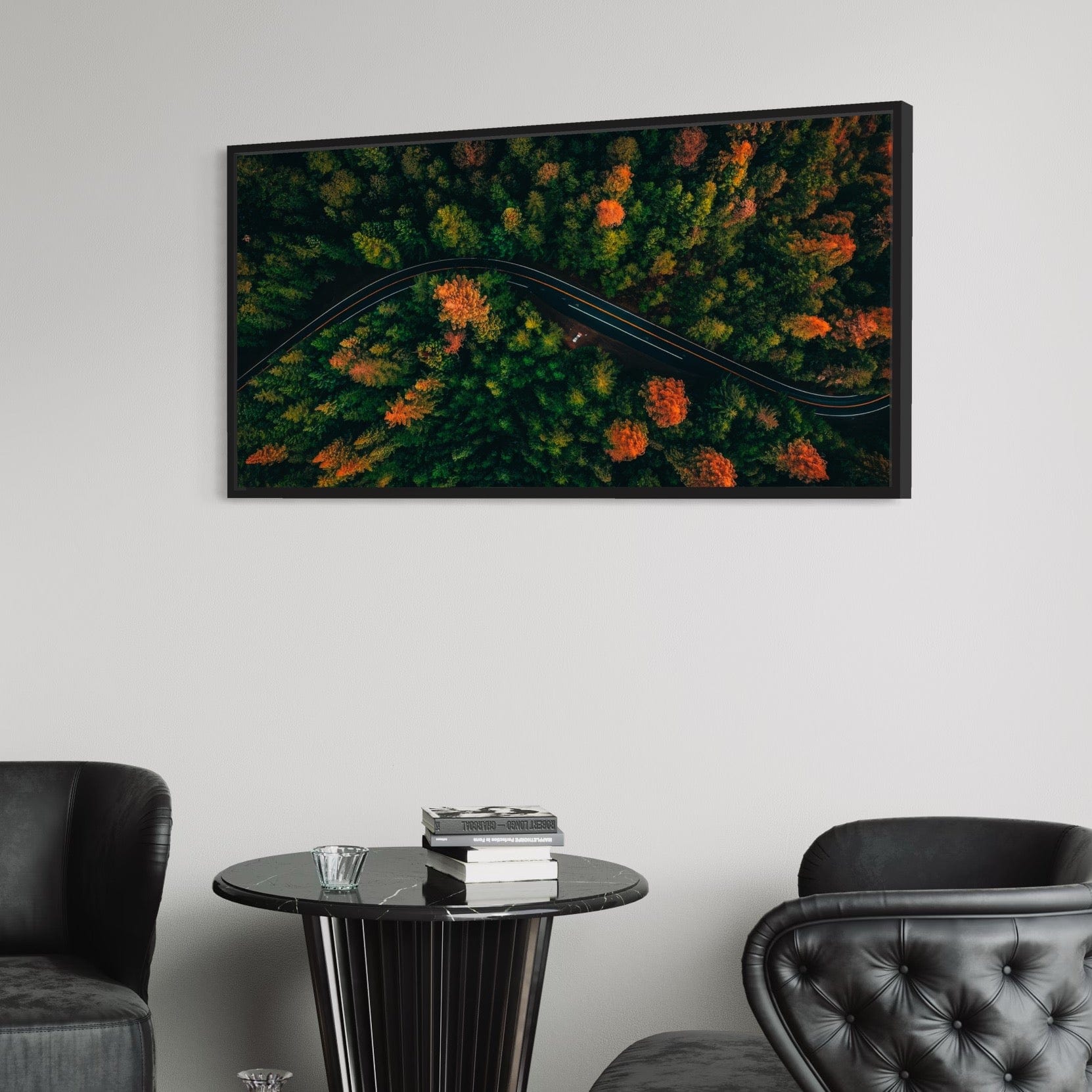 Autumn Canopy Road Canvas Print