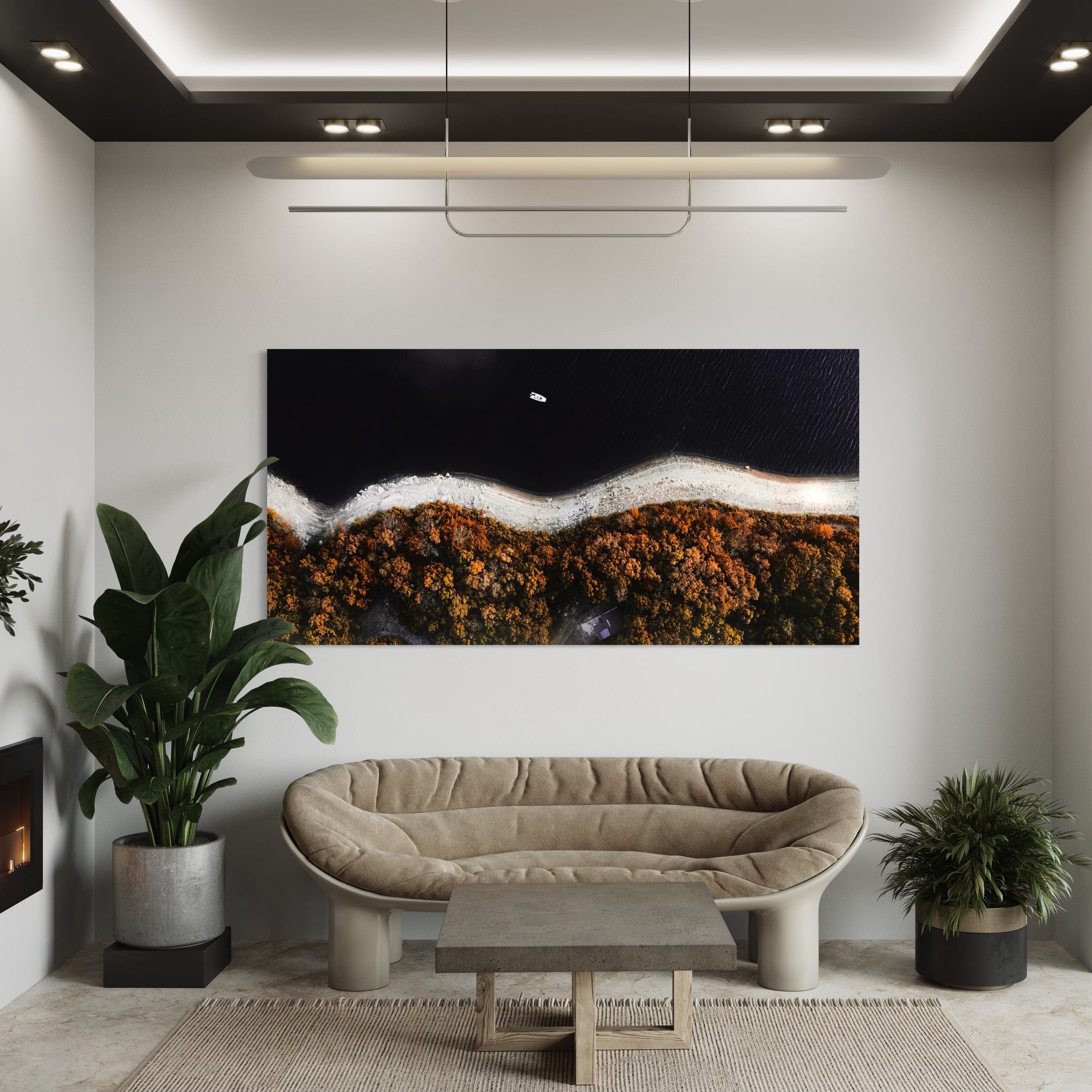 Autumnal Waterscape Canvas Print