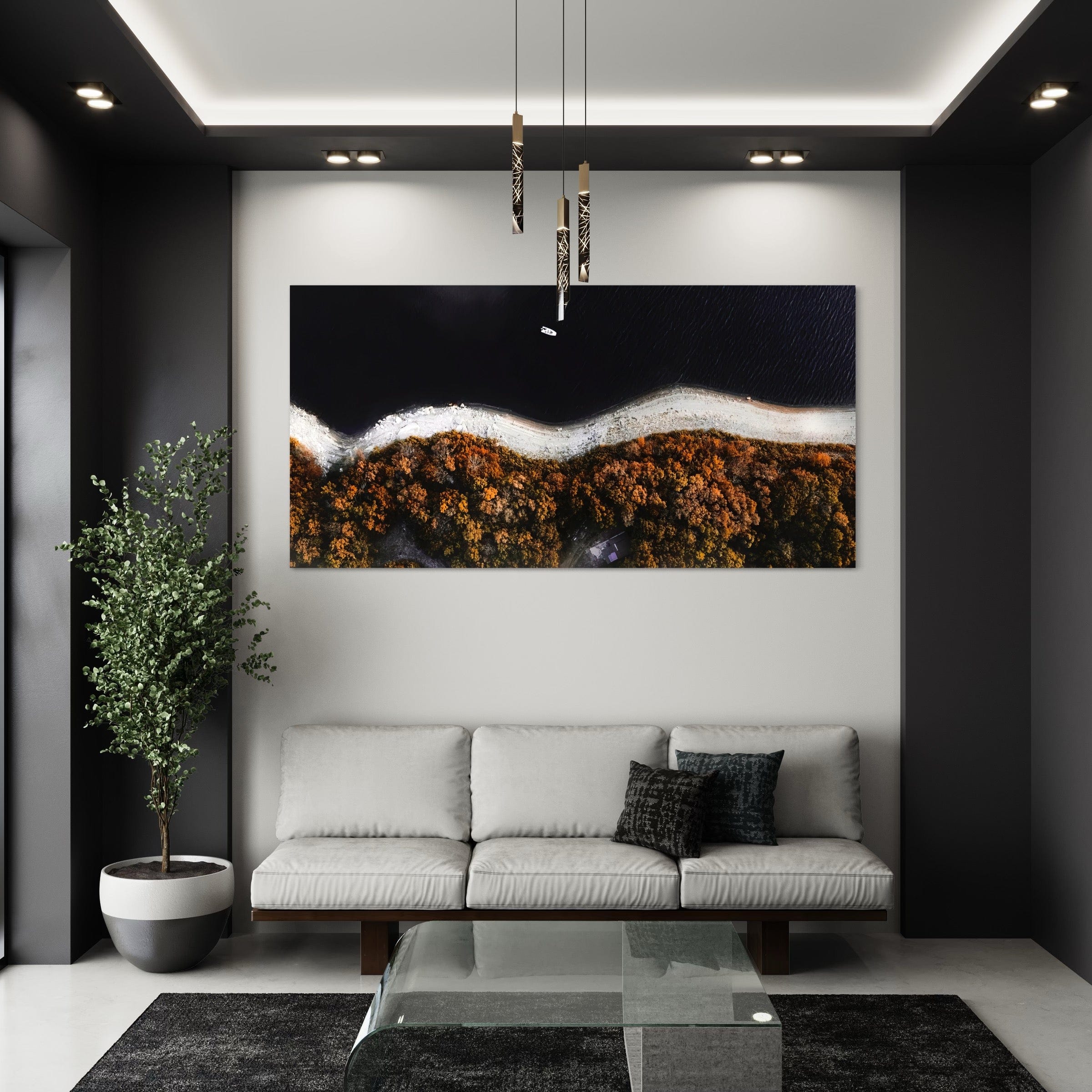 Autumnal Waterscape Canvas Print