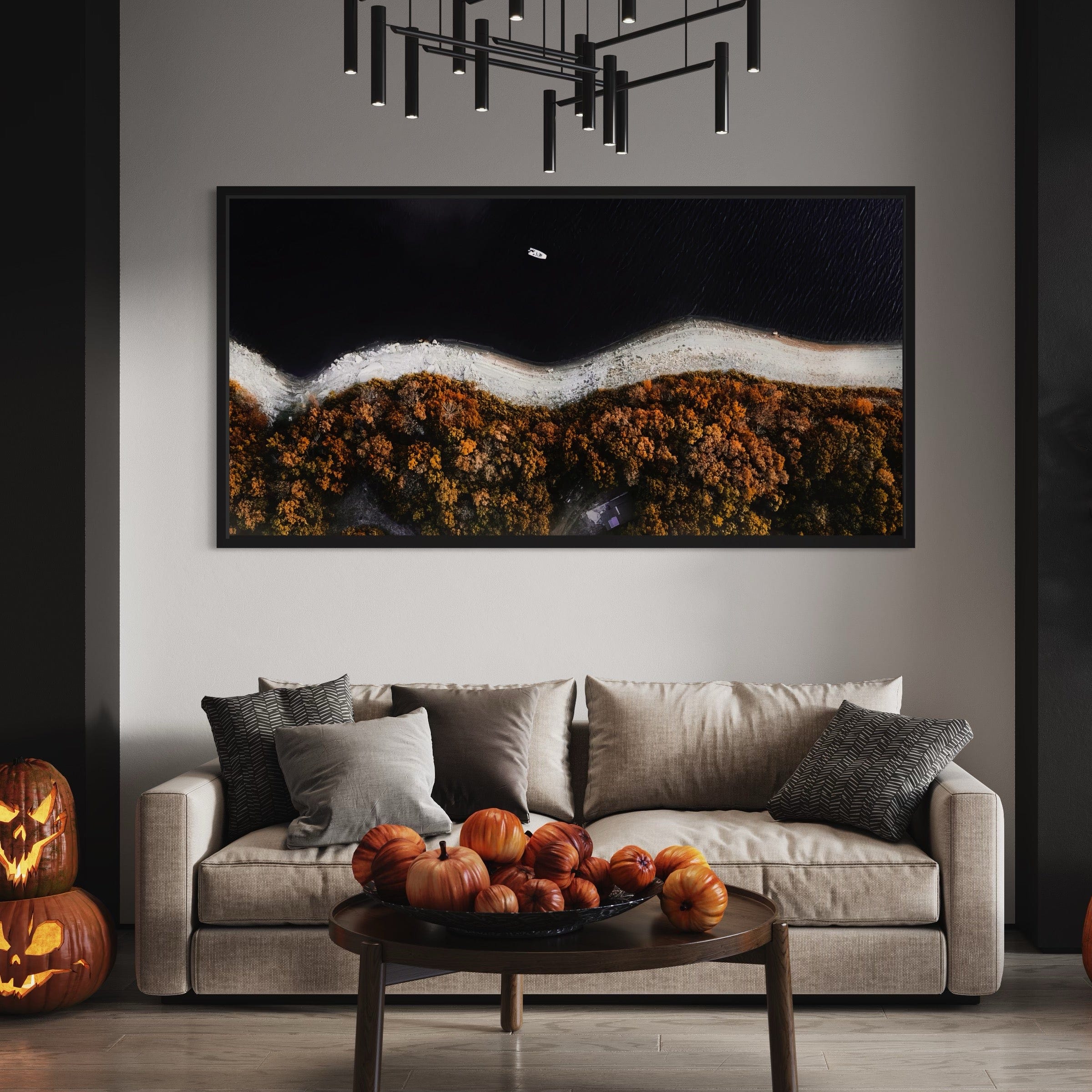 Autumnal Waterscape Canvas Print