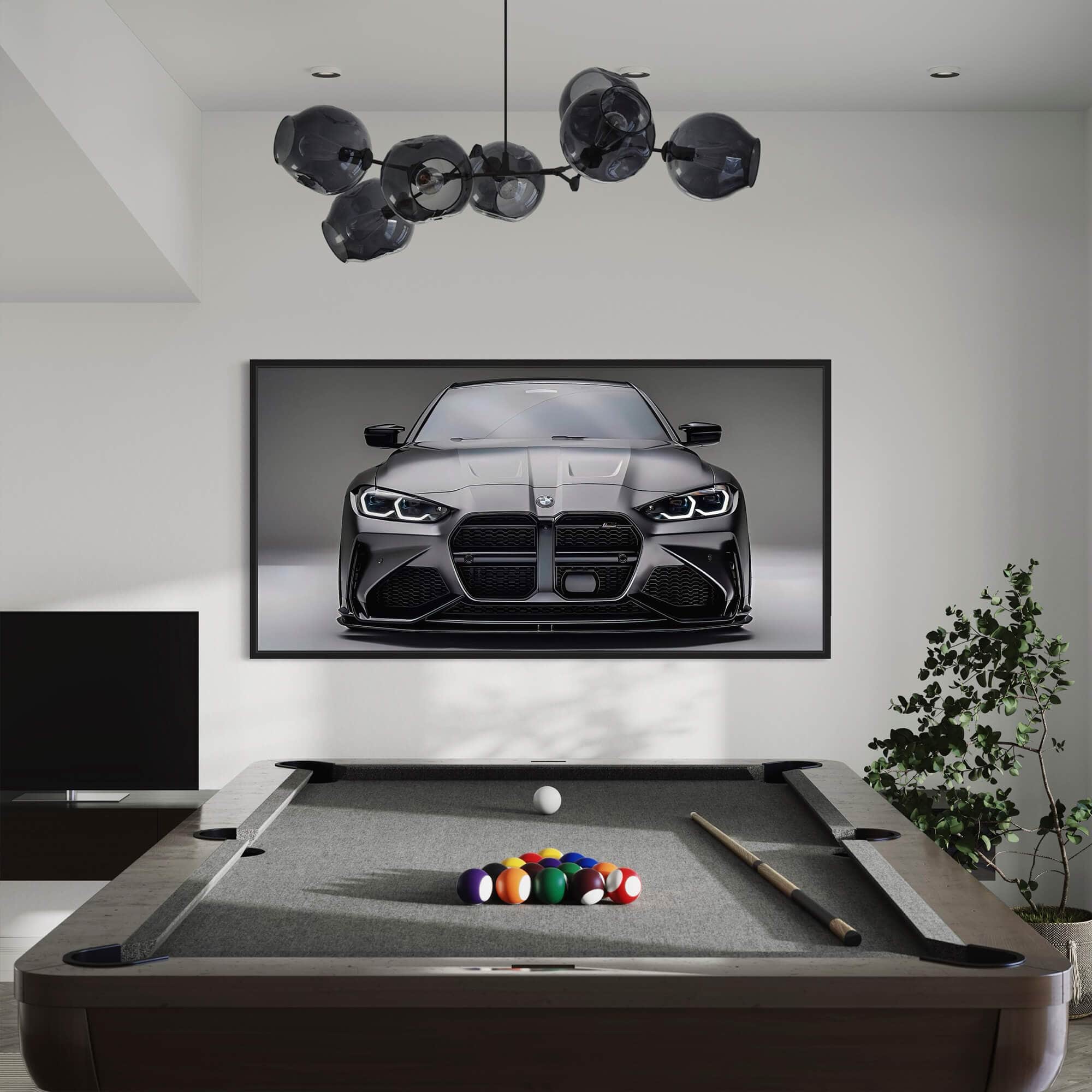 BMW Graphite Gaze Canvas Print