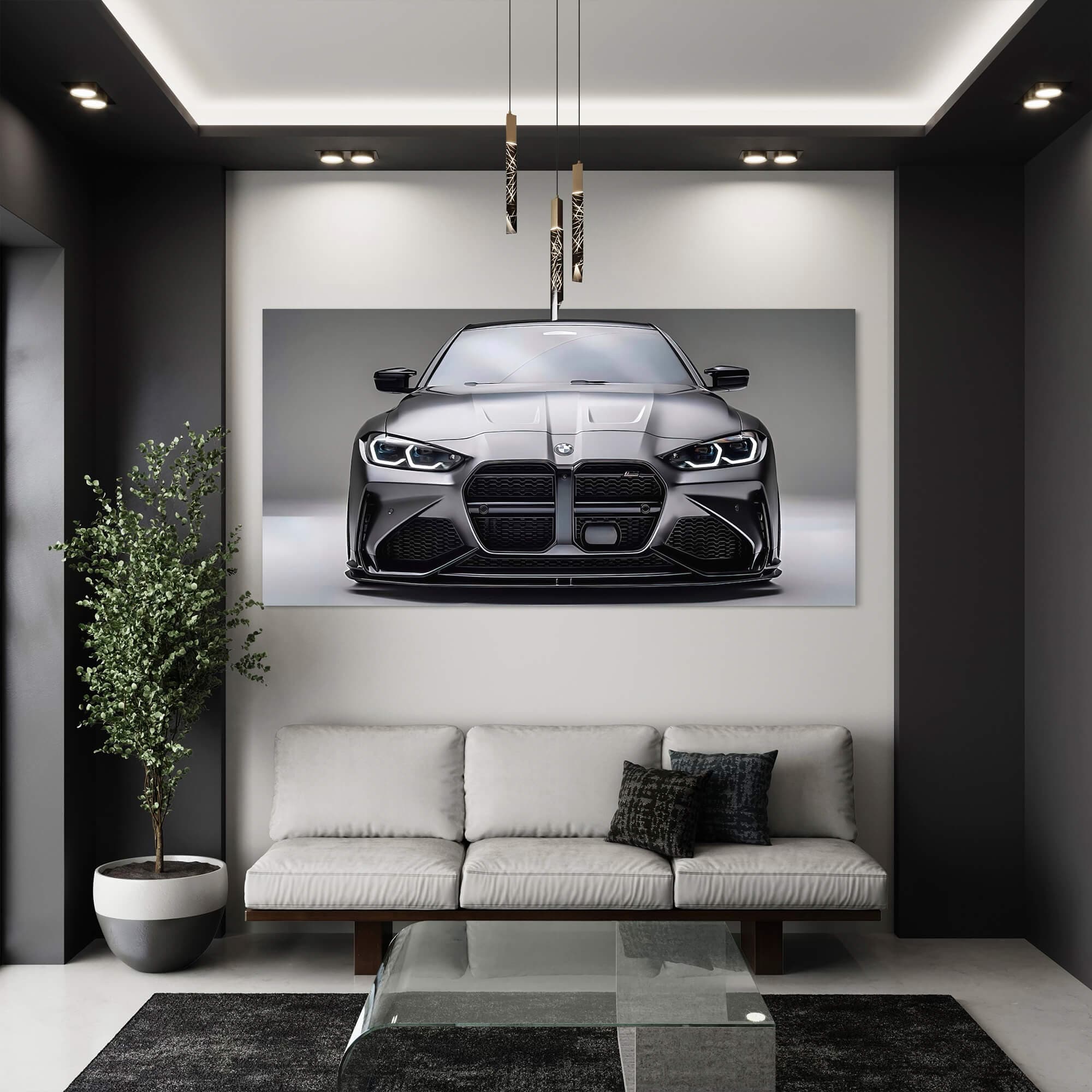 BMW Graphite Gaze Canvas Print