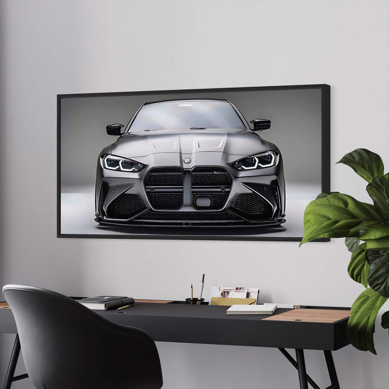 BMW Graphite Gaze Canvas Print, BMW Wall Art – C4