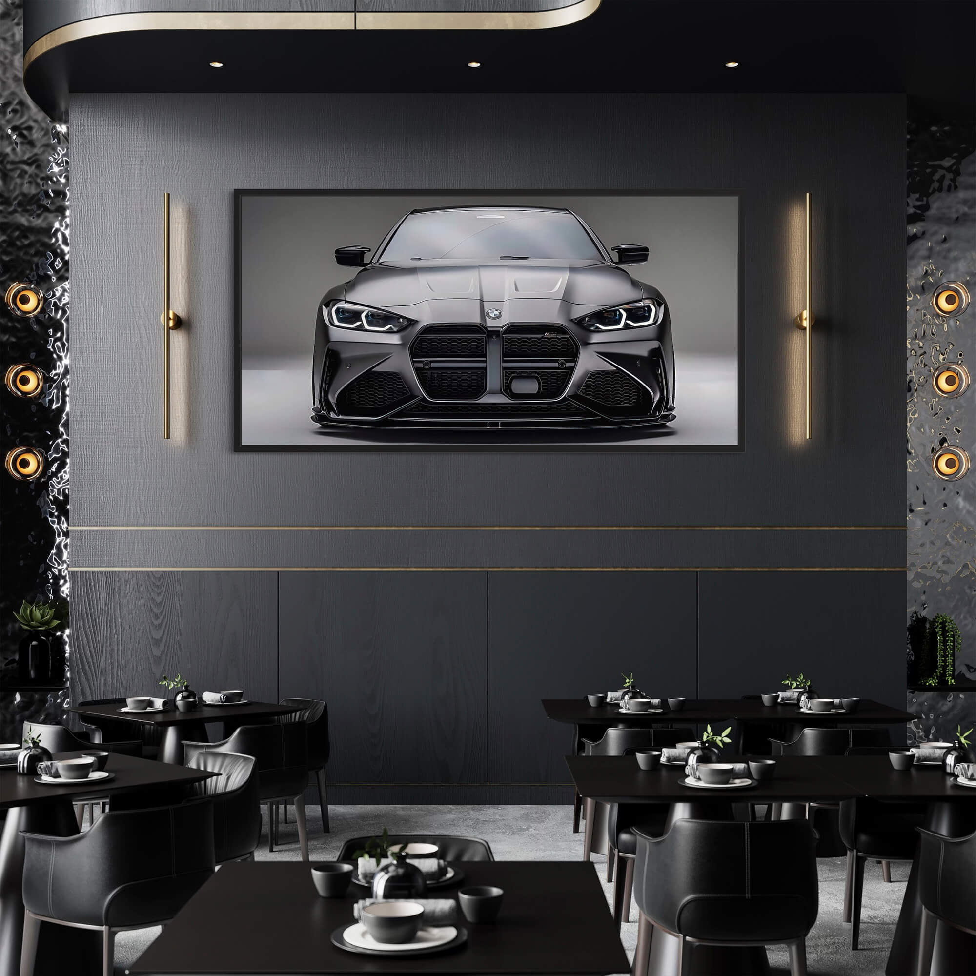 BMW Graphite Gaze Canvas Print