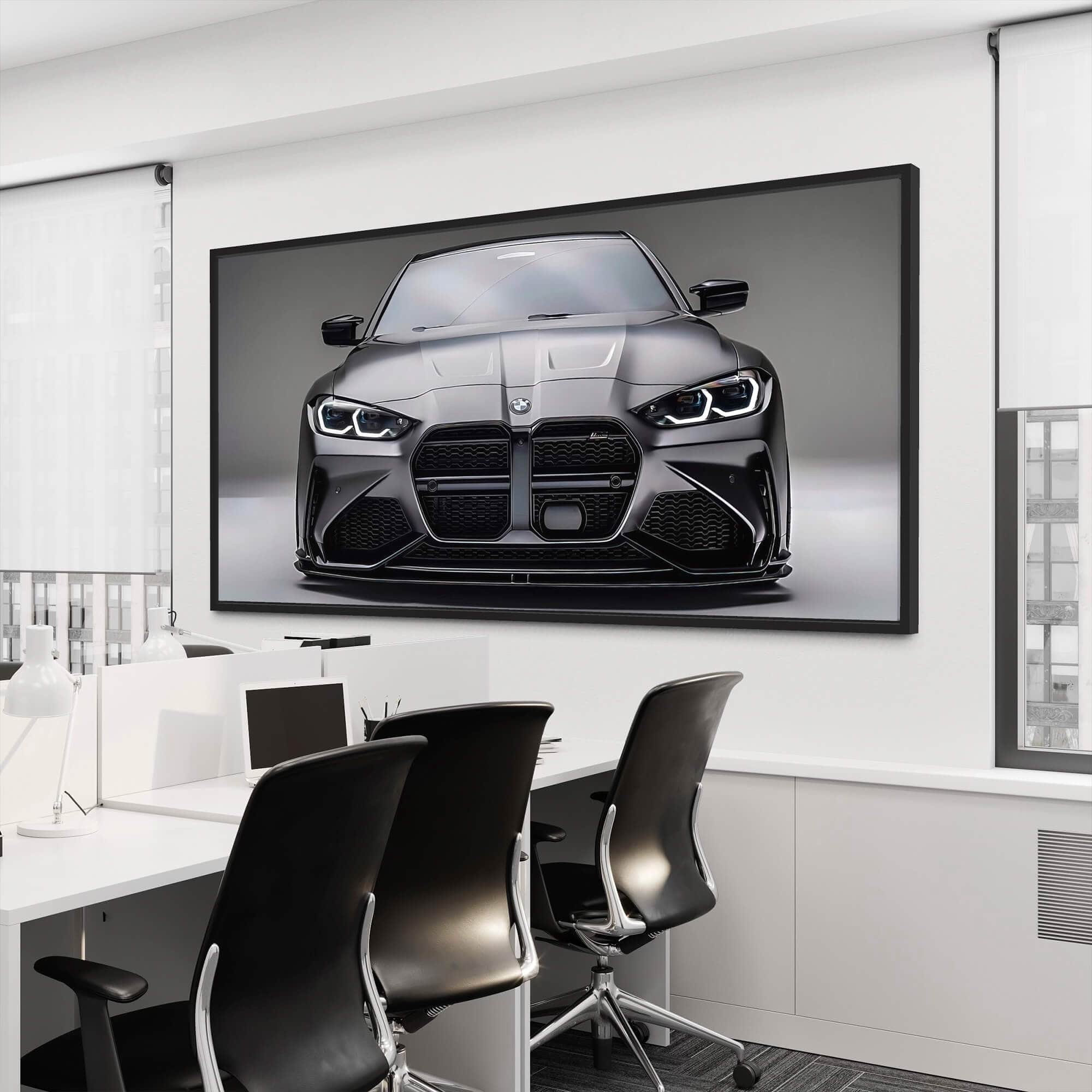 BMW Graphite Gaze Canvas Print