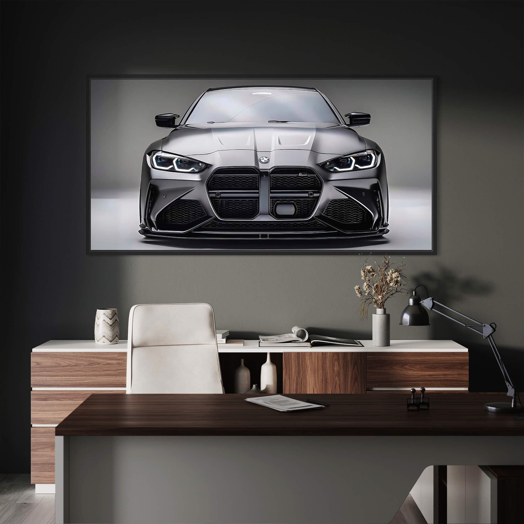 BMW Graphite Gaze Canvas Print