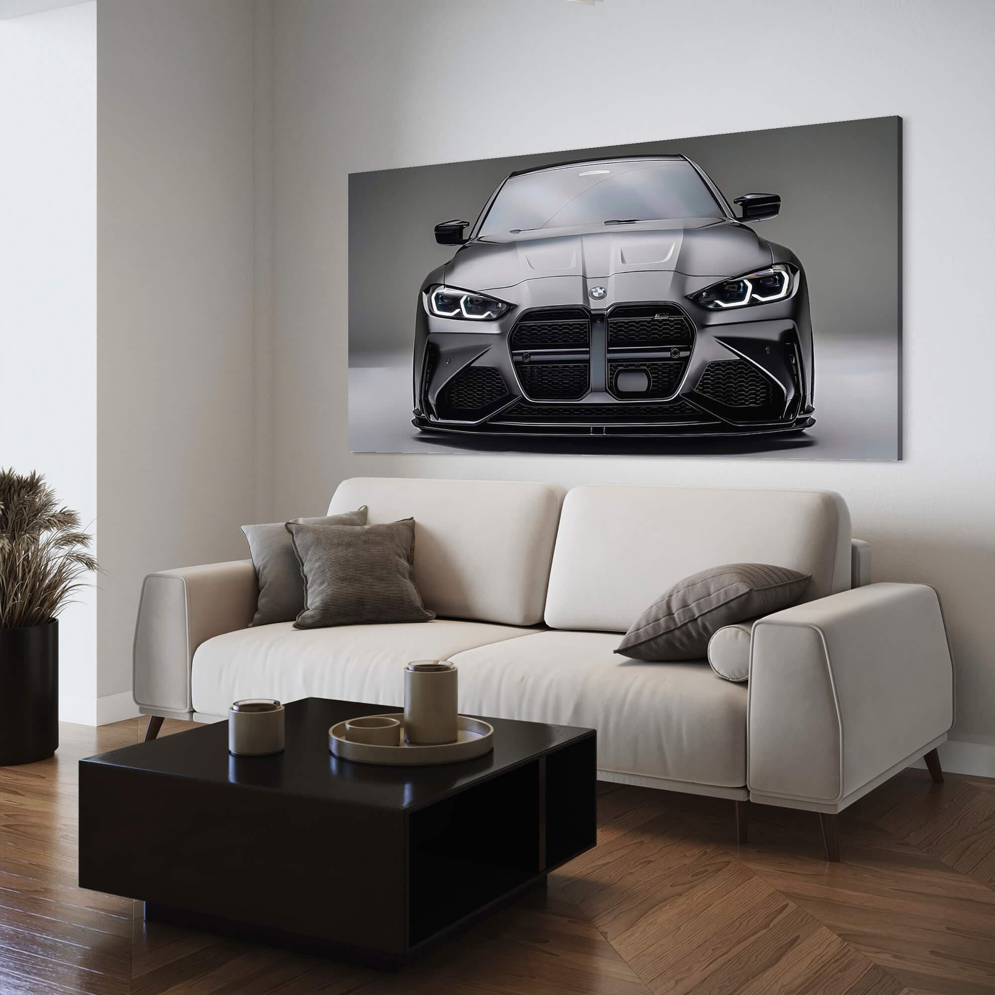 BMW Graphite Gaze Canvas Print