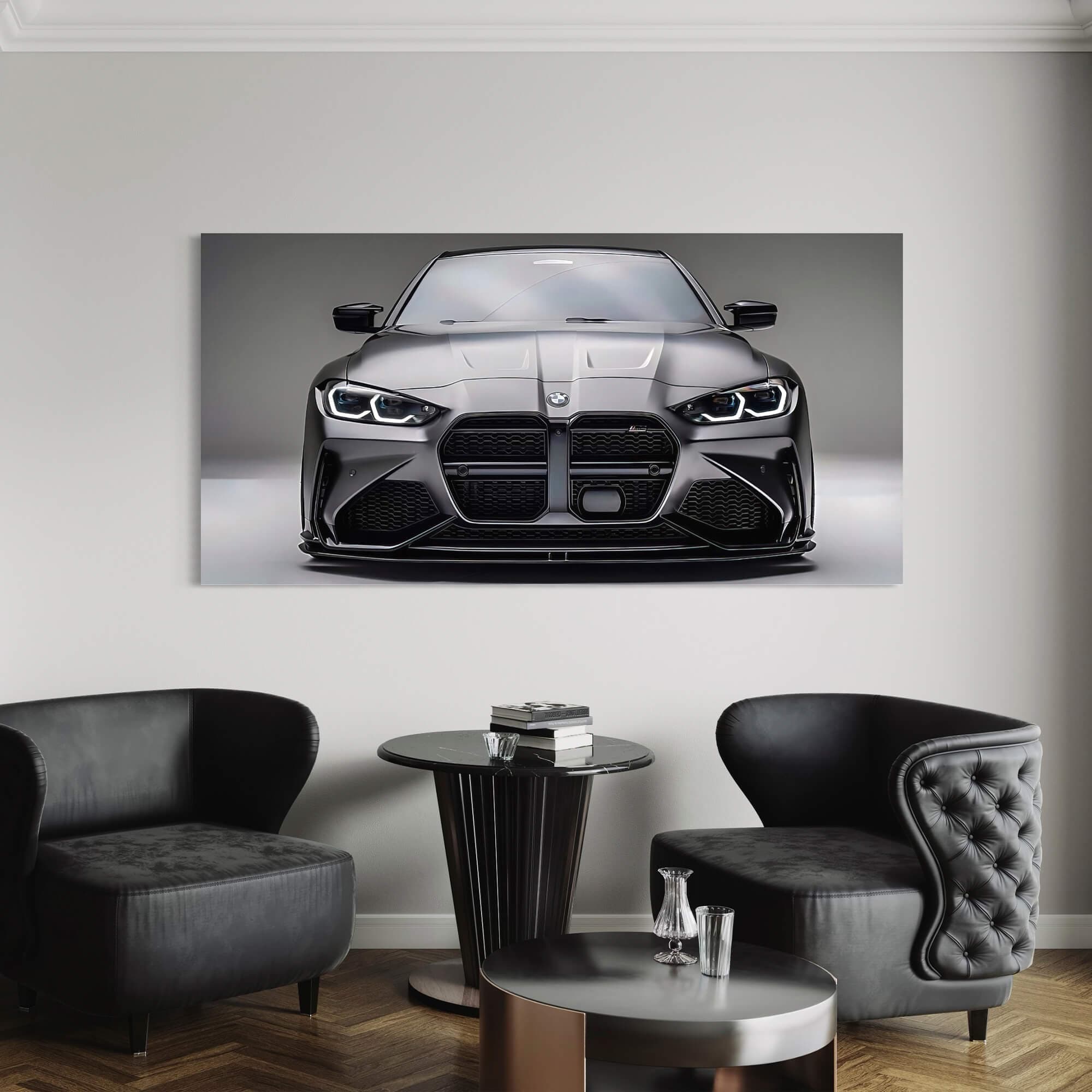 BMW Graphite Gaze Canvas Print