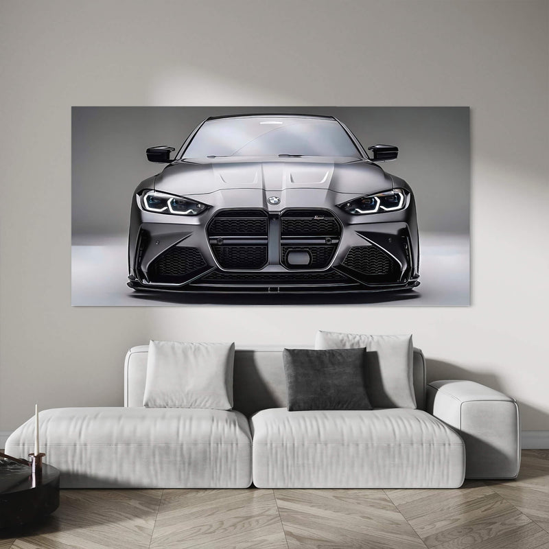 BMW Graphite Gaze Canvas Print, BMW Wall Art – C4