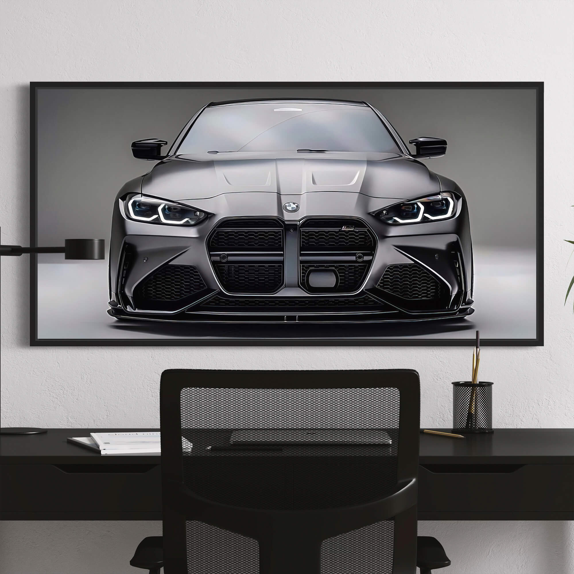 BMW Graphite Gaze Canvas Print