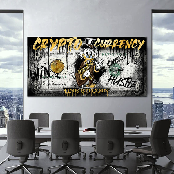Crypto Duck Canvas Print