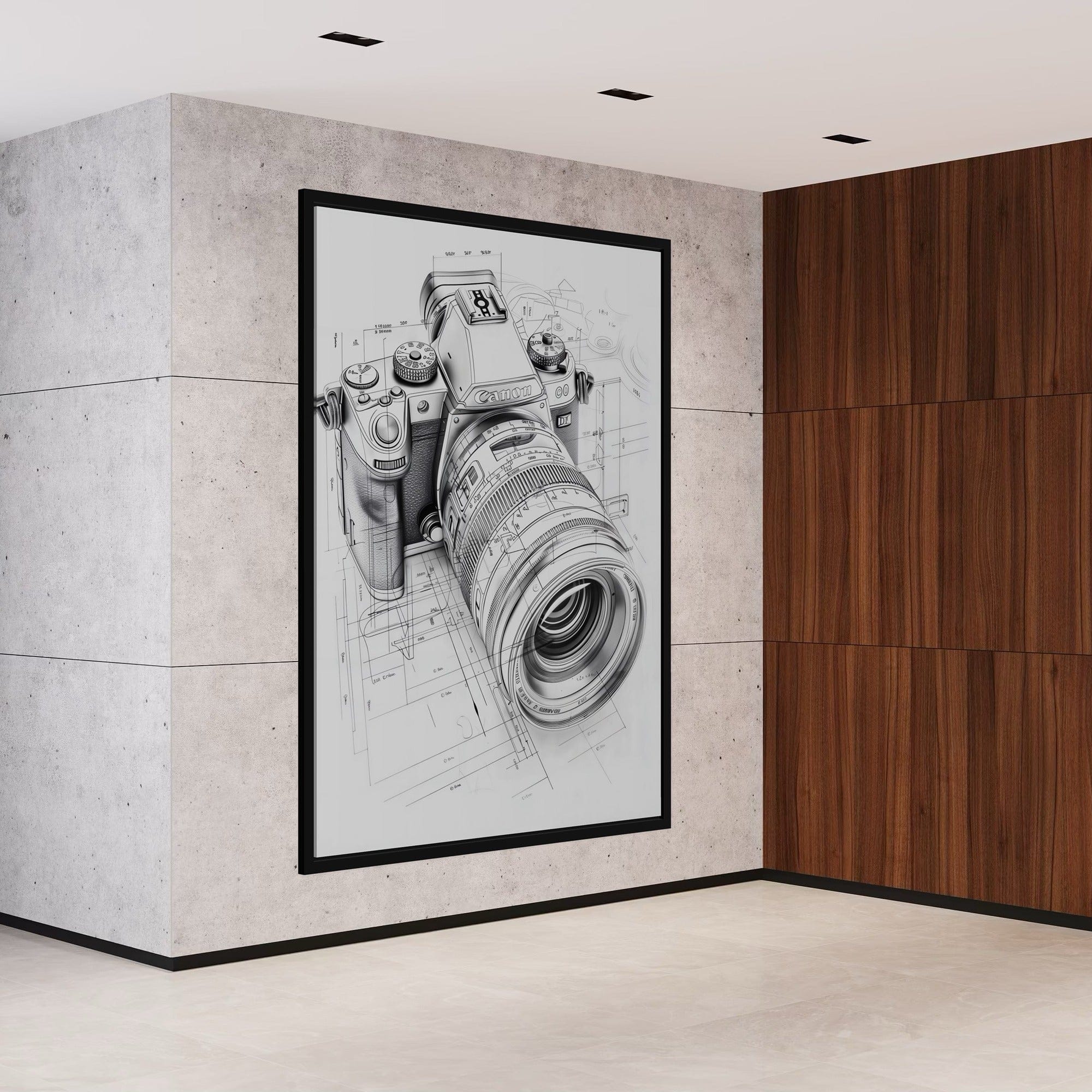 Portrait orientation camera blueprint canvas lifestyle photo