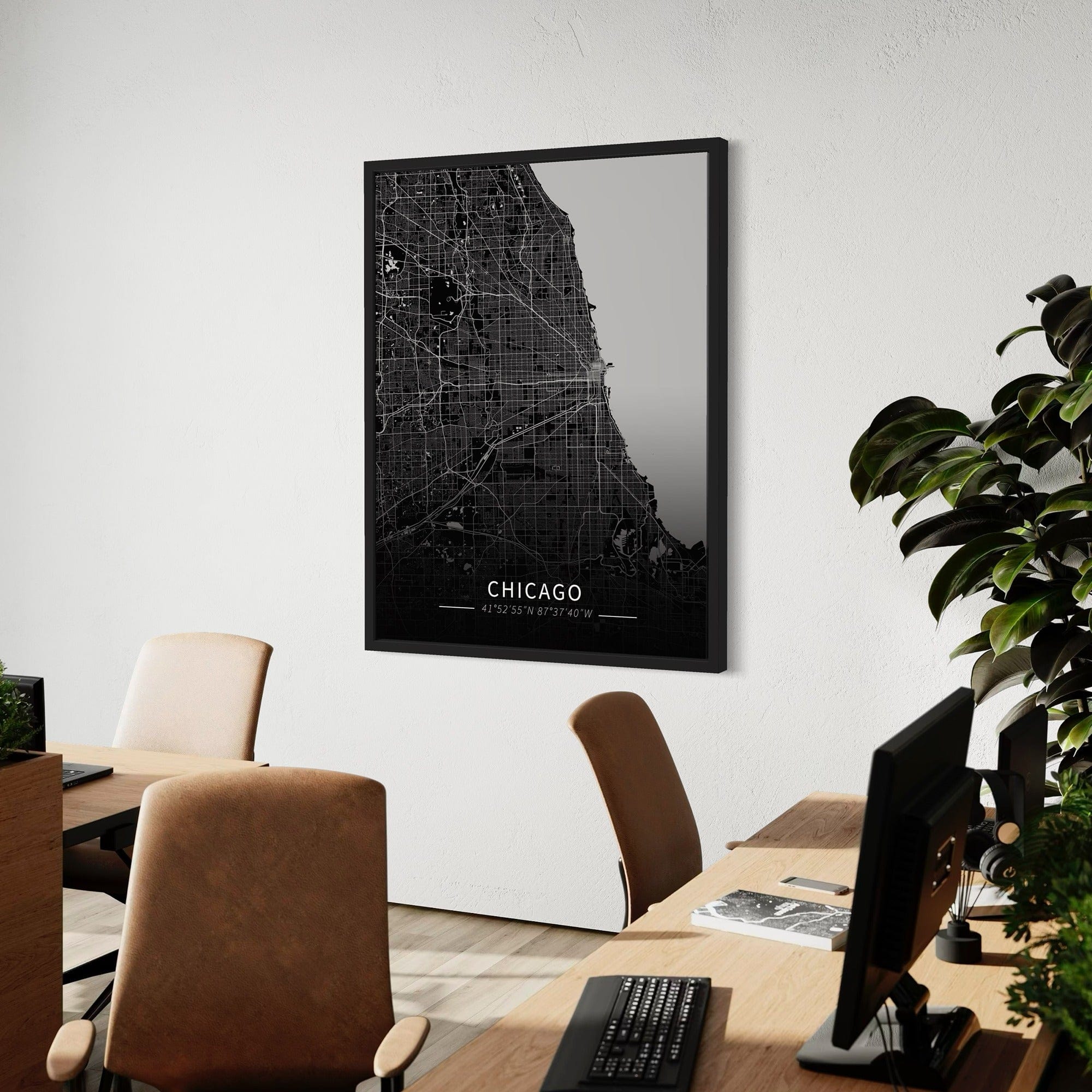 Chicago City Map Canvas