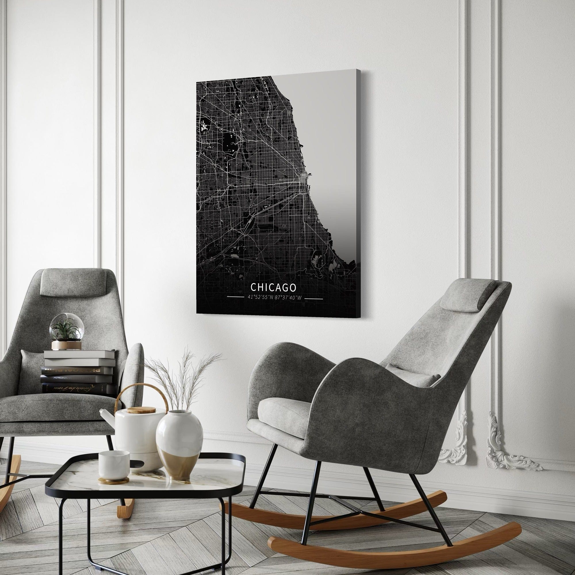 Chicago City Map Canvas