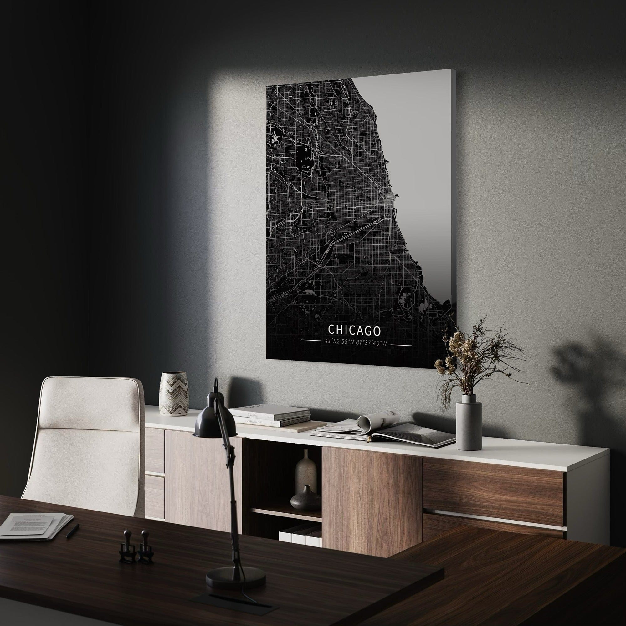 Chicago City Map Canvas